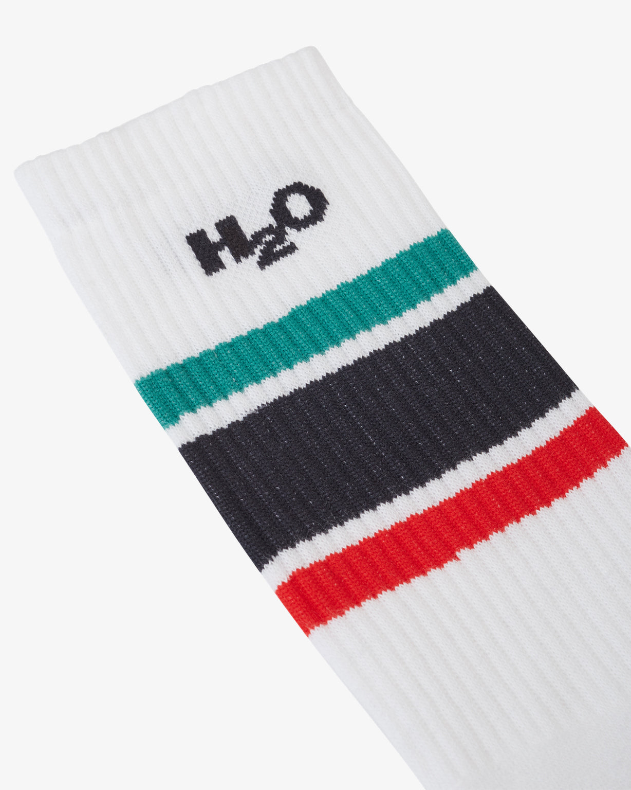 H2O Basic Crew strømpe Socks 8470 White/Green/Red/Navy