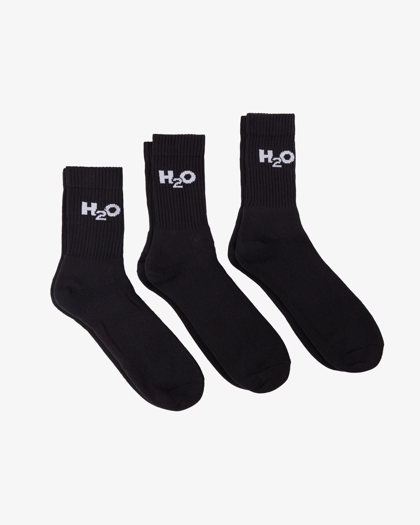 H2O Basic 3-pak Strømpe Socks 3500 Black
