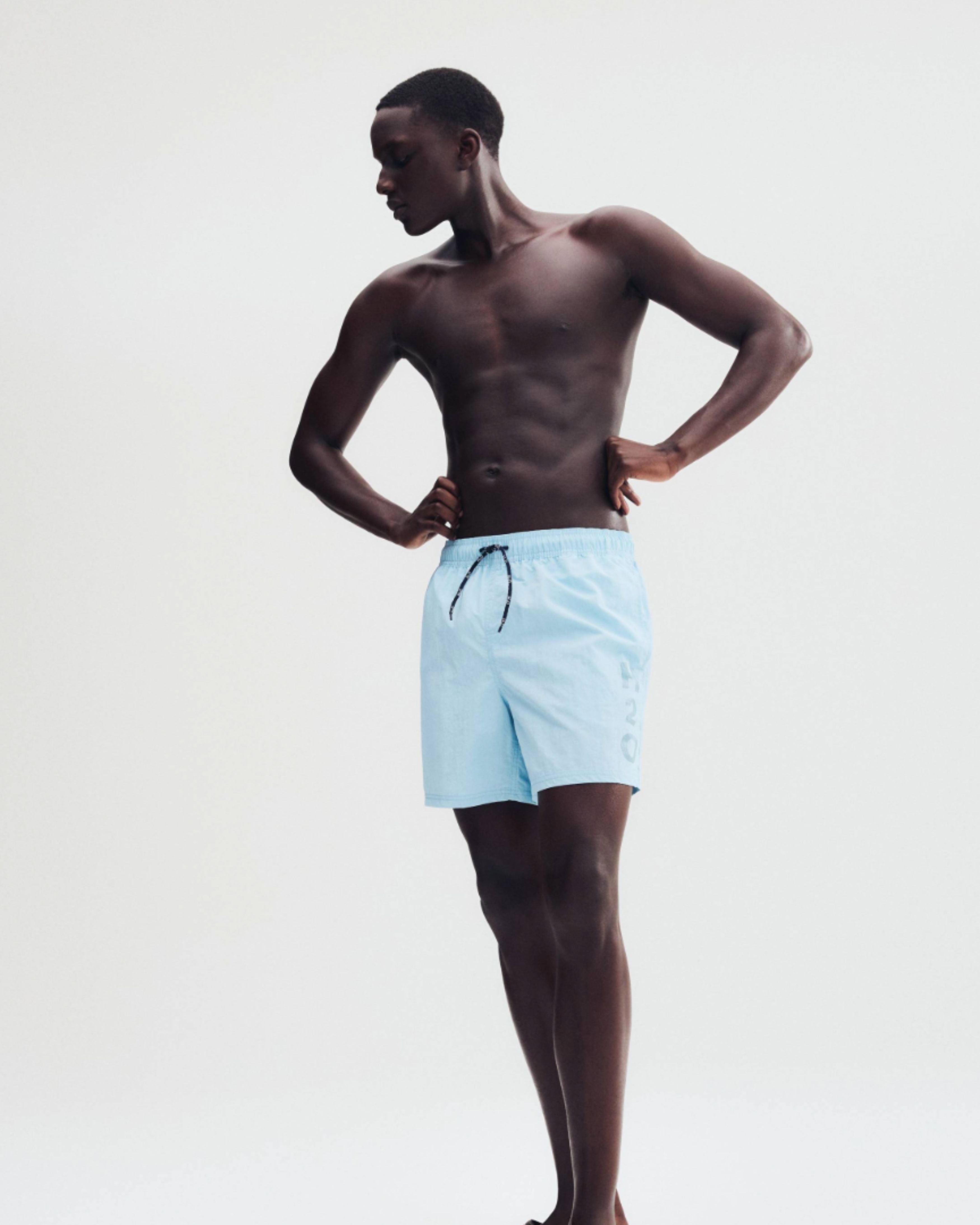 LEISURE LOGO BADESHORTS - AQUA