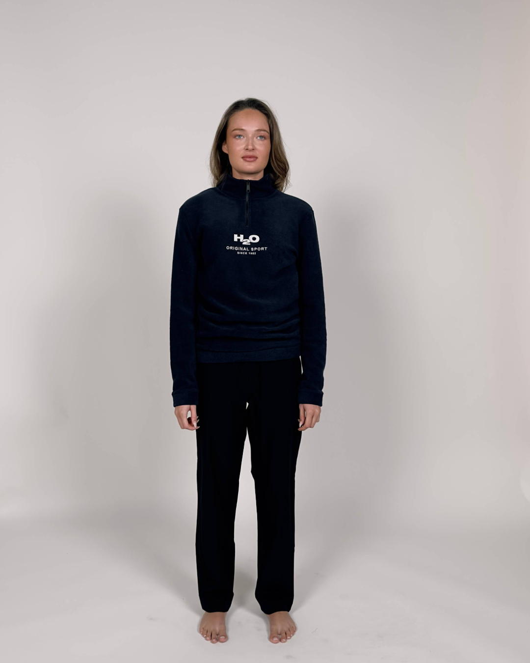 H2O Basic Blåvand 1/2 Zip Fleece Fleece 2500 Navy