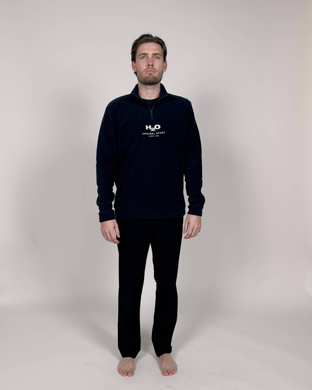 H2O Basic Blåvand 1/2 Zip Fleece Fleece 2500 Navy