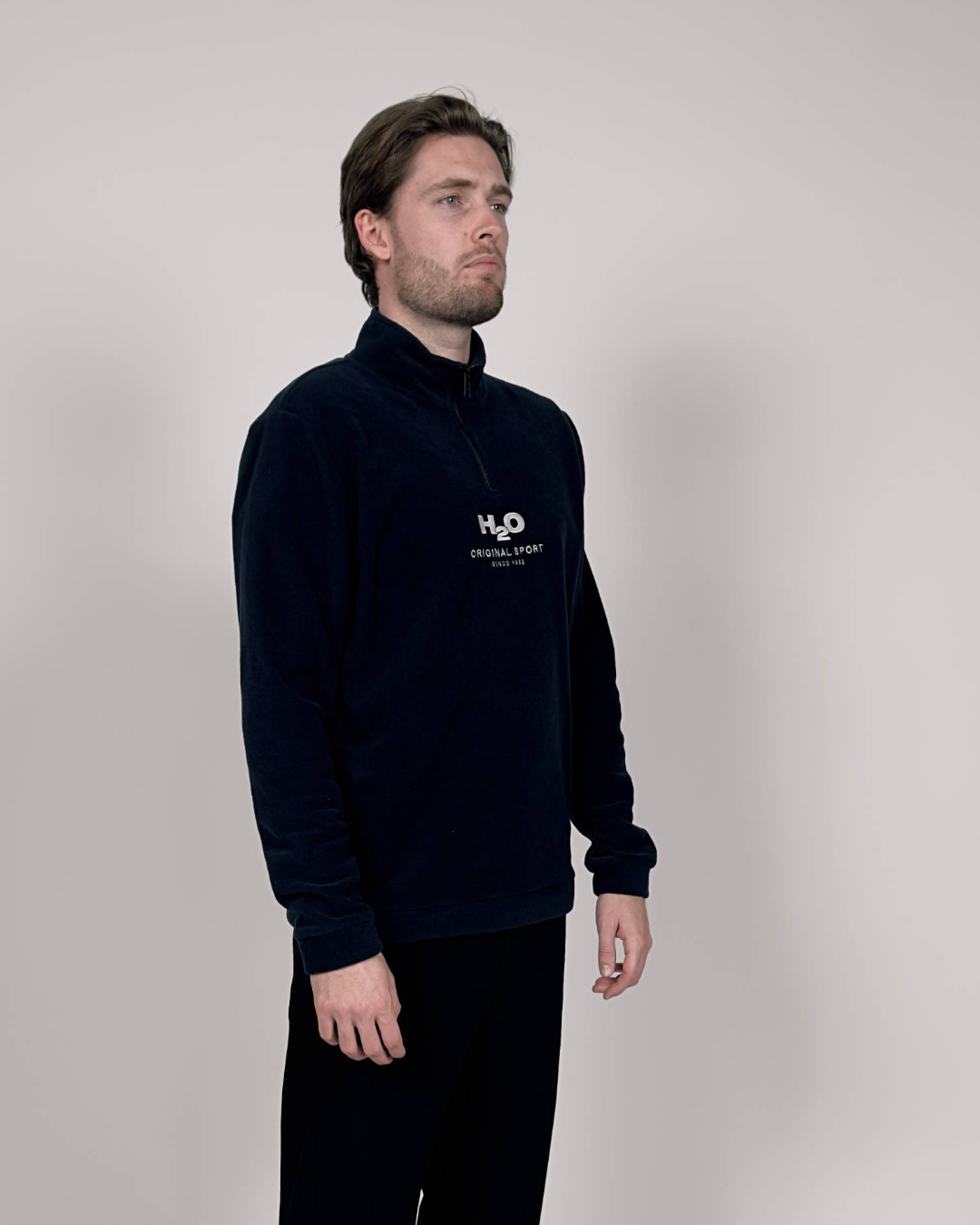 H2O Basic Blåvand 1/2 Zip Fleece Fleece 2500 Navy