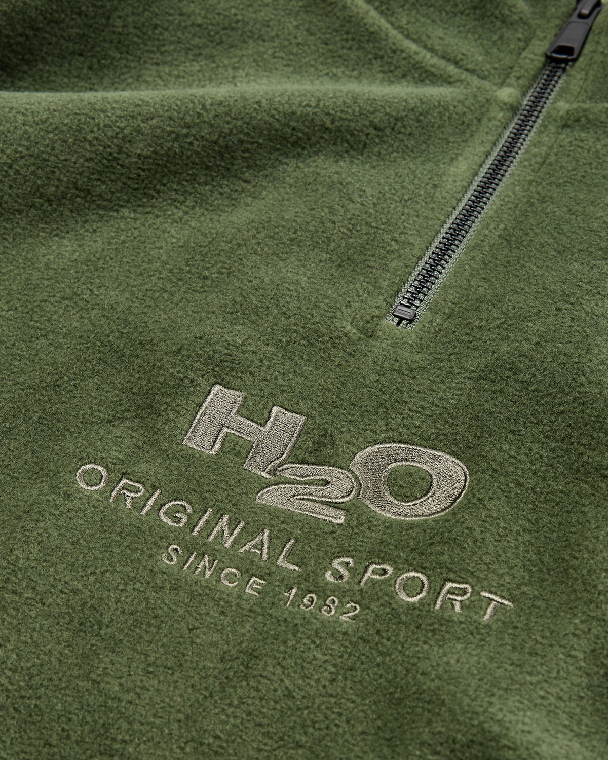 H2O Basic Blåvand 1/2 Zip Fleece Fleece 3020 Army