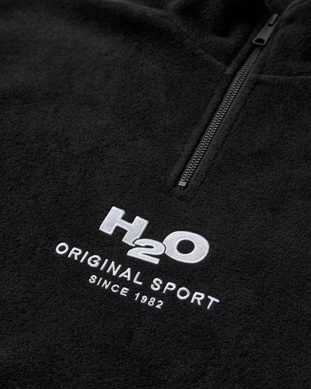 H2O Basic Blåvand 1/2 Zip Fleece Fleece 7020 Black/White