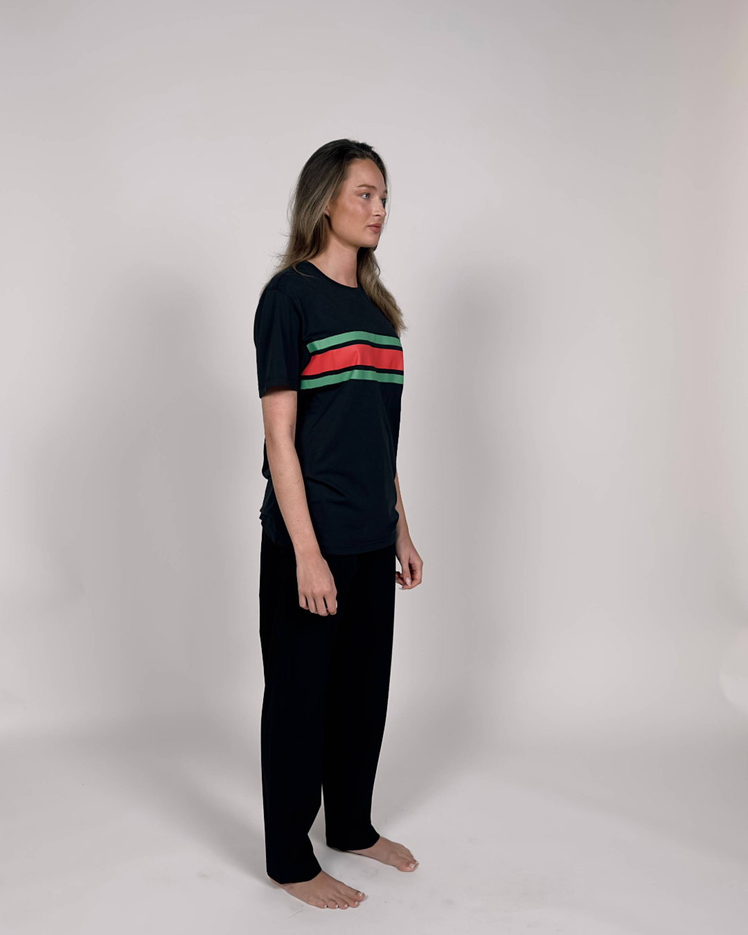 H2O Basic Gilleleje T-shirt T-Shirt 8410 Navy/Green/Red