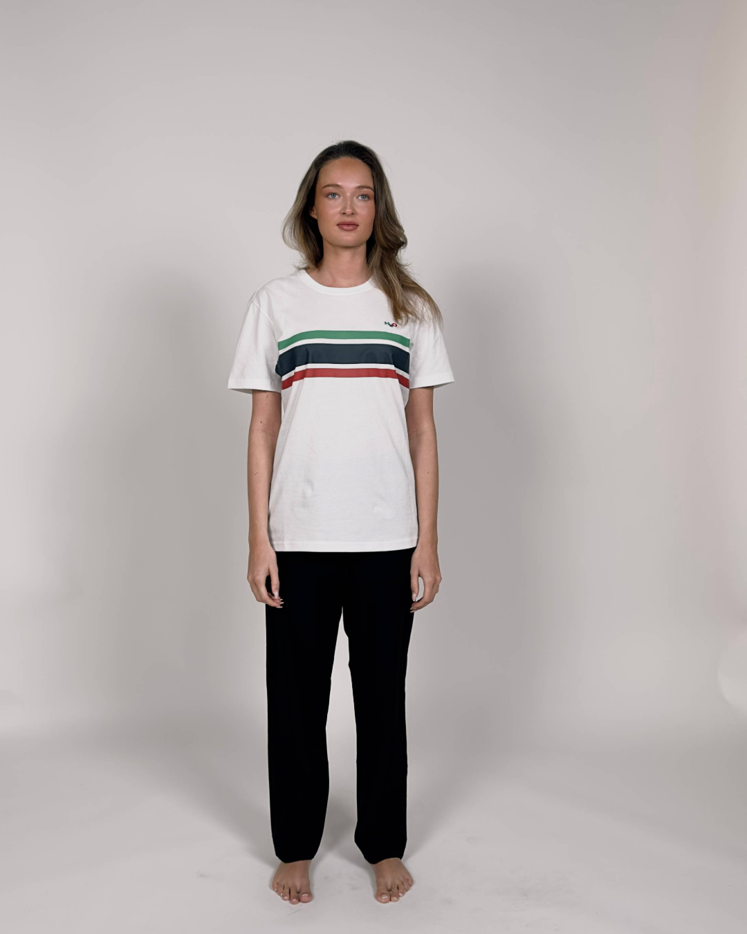 H2O Basic Gilleleje T-shirt T-Shirt 8470 White/Green/Red/Navy