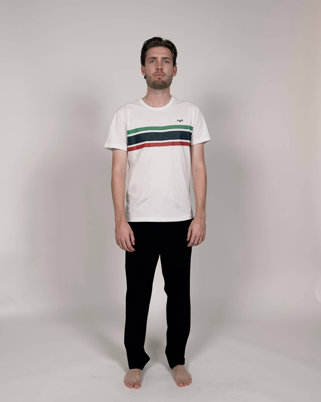H2O Basic Gilleleje T-shirt T-Shirt 8470 White/Green/Red/Navy