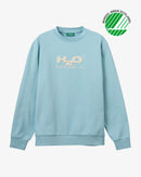 H2O H2O Logo Sweat Sweatshirt 7068 Aqua/Chalk