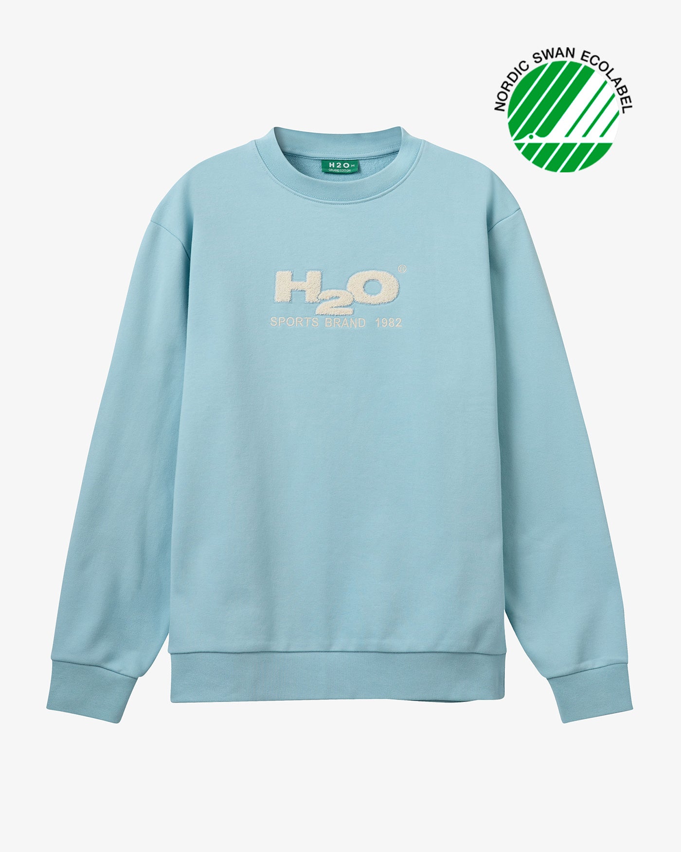 H2O Basic H2O Logo Sweat Sweatshirt 7068 Aqua/Chalk