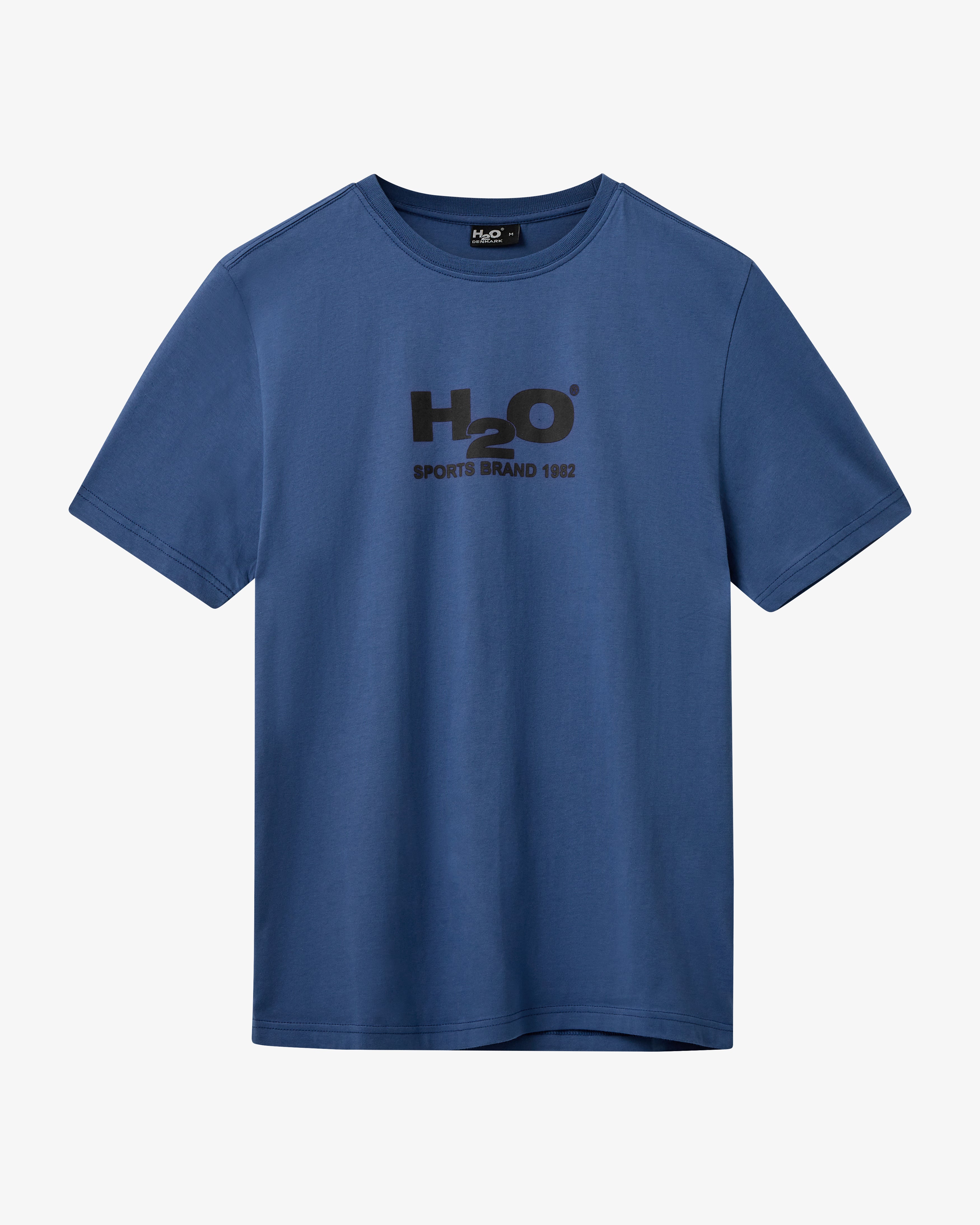 H2O Logo T-Shirt – Indigoblau