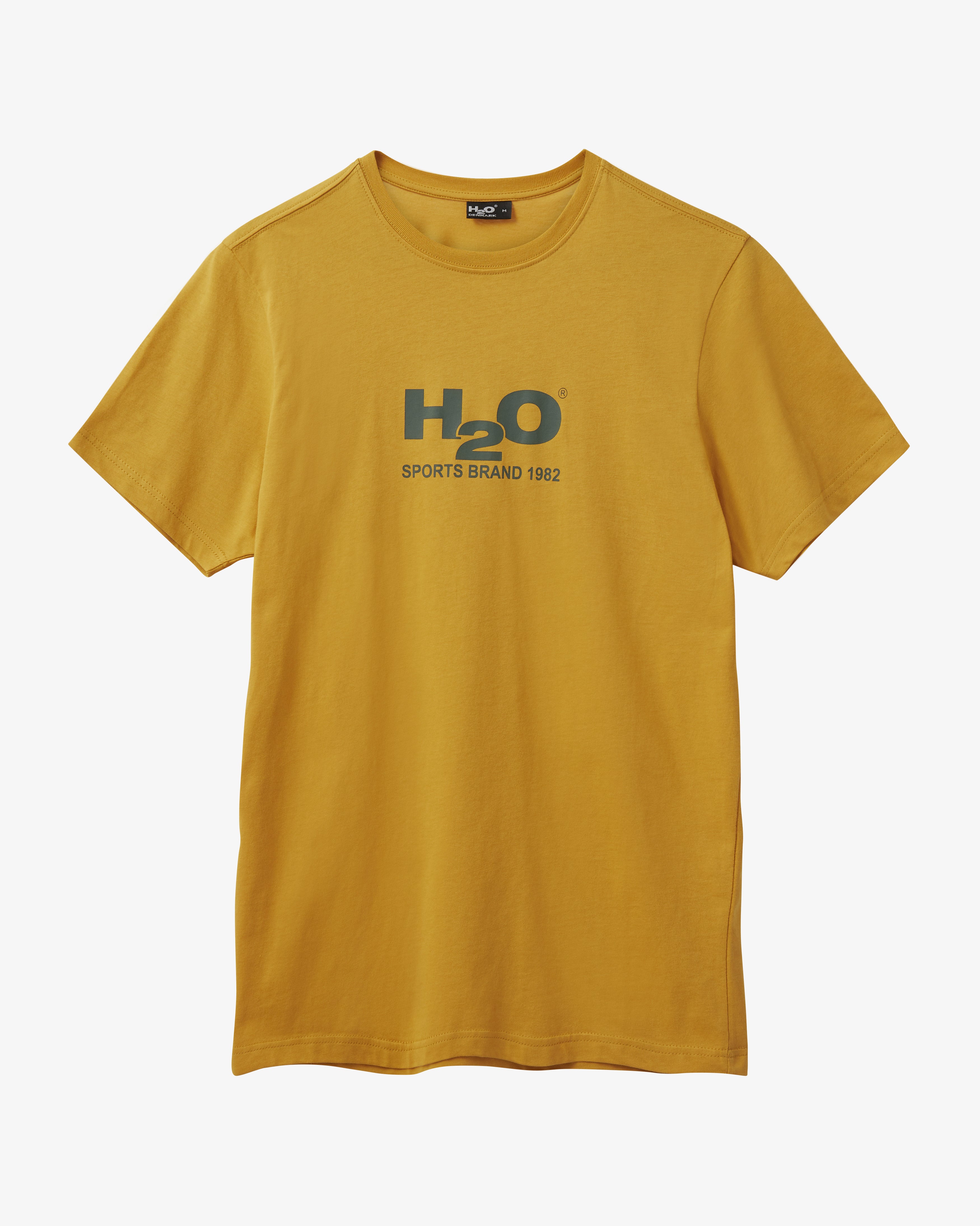 H2O Logo Tee - Lemon Curry/Army