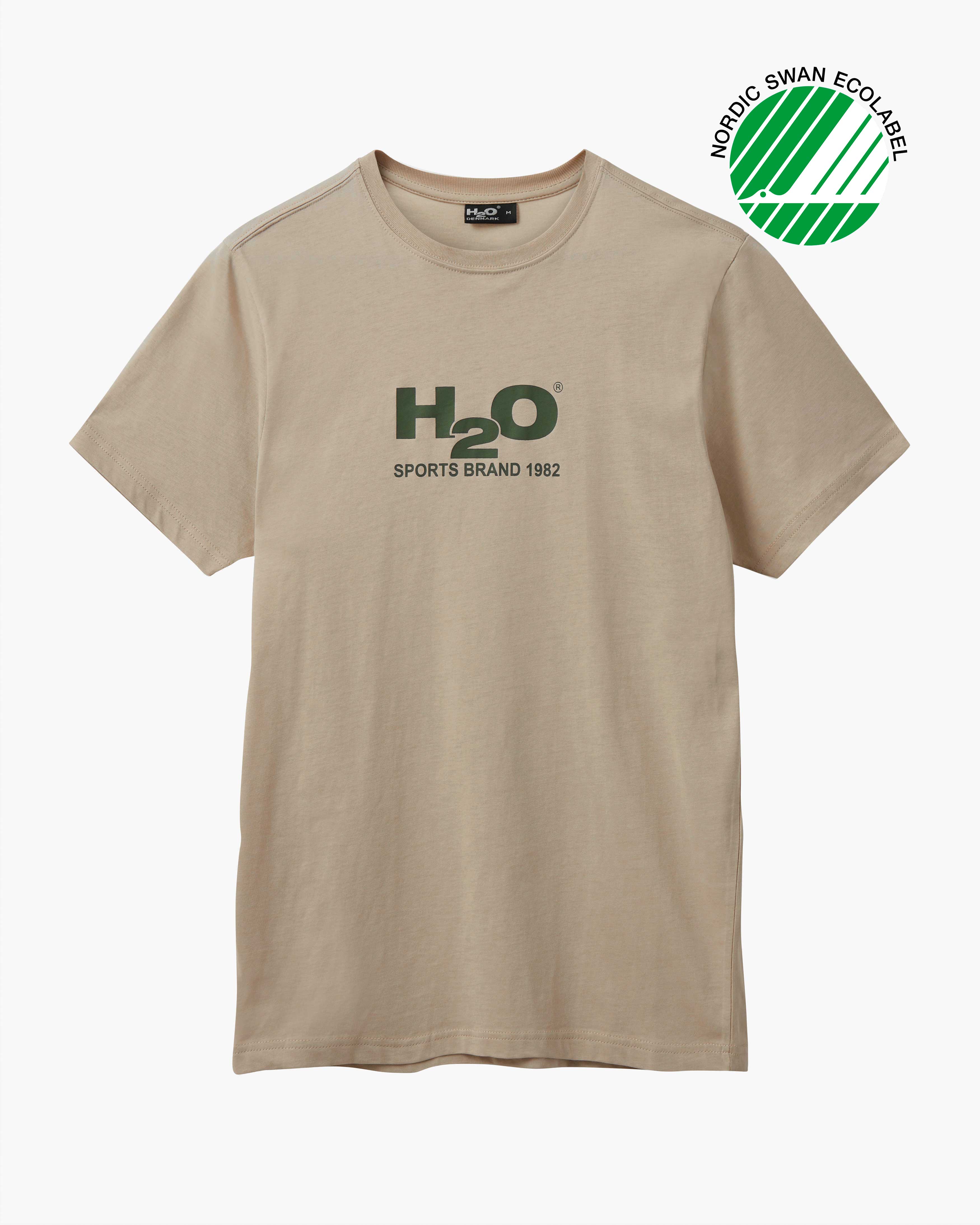 H2O Logo Tee - Warm Grey/Army