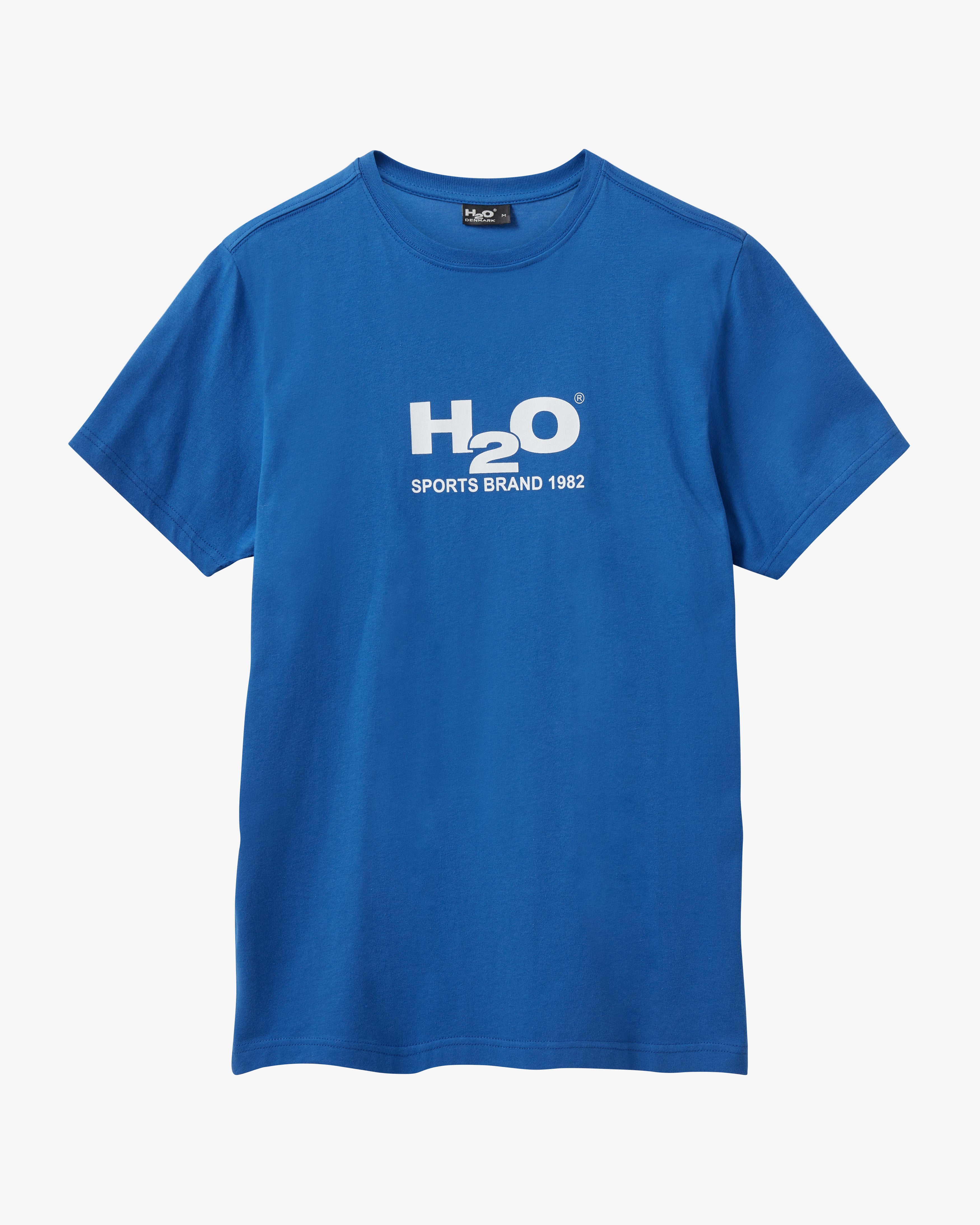 H2O Logo Tee - Blue/White