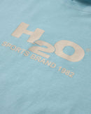 H2O H2O Logo Tee T-Shirt 7068 Aqua/Chalk