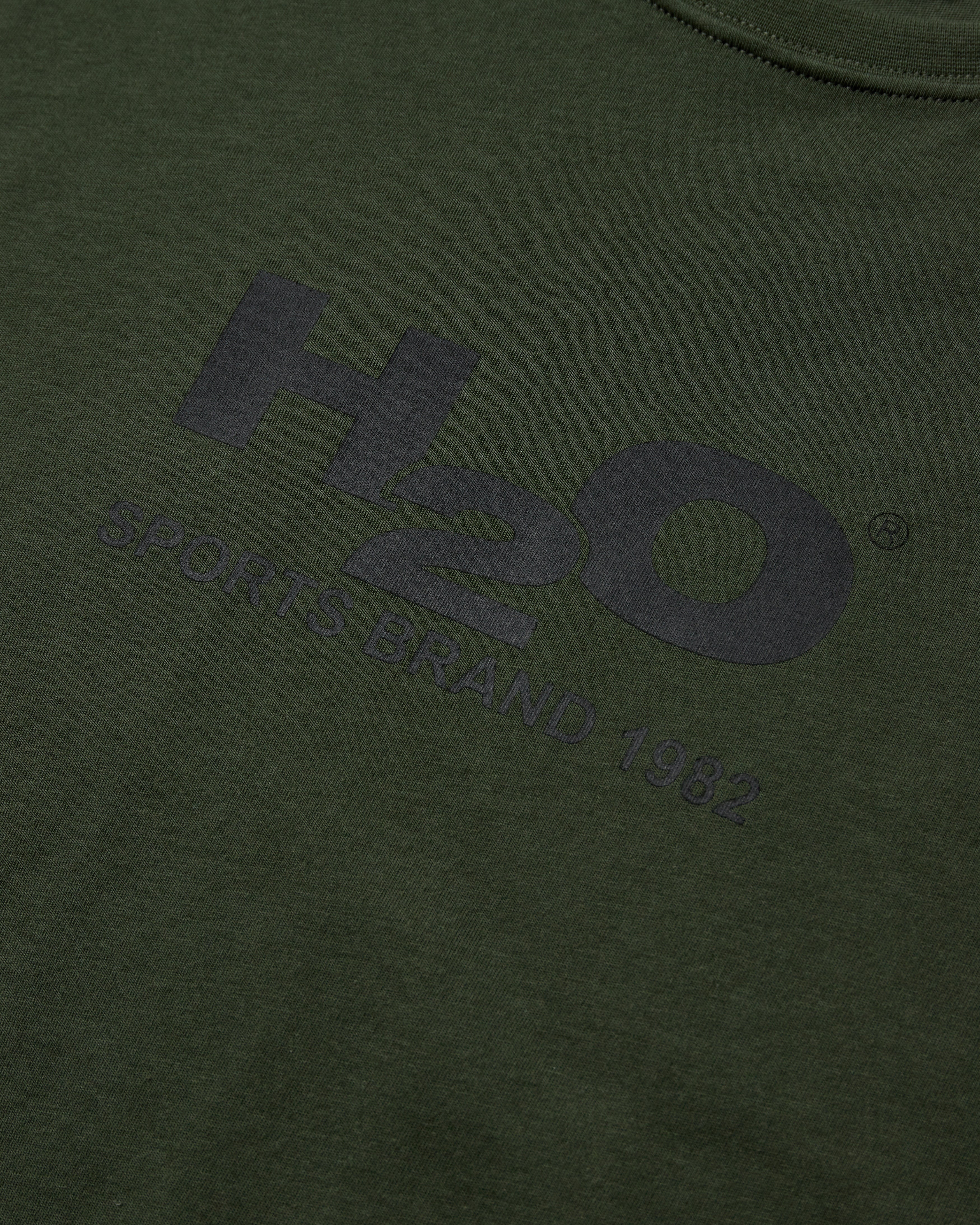 H2O Basic H2O Logo Tee T-Shirt 7960 Army/Black