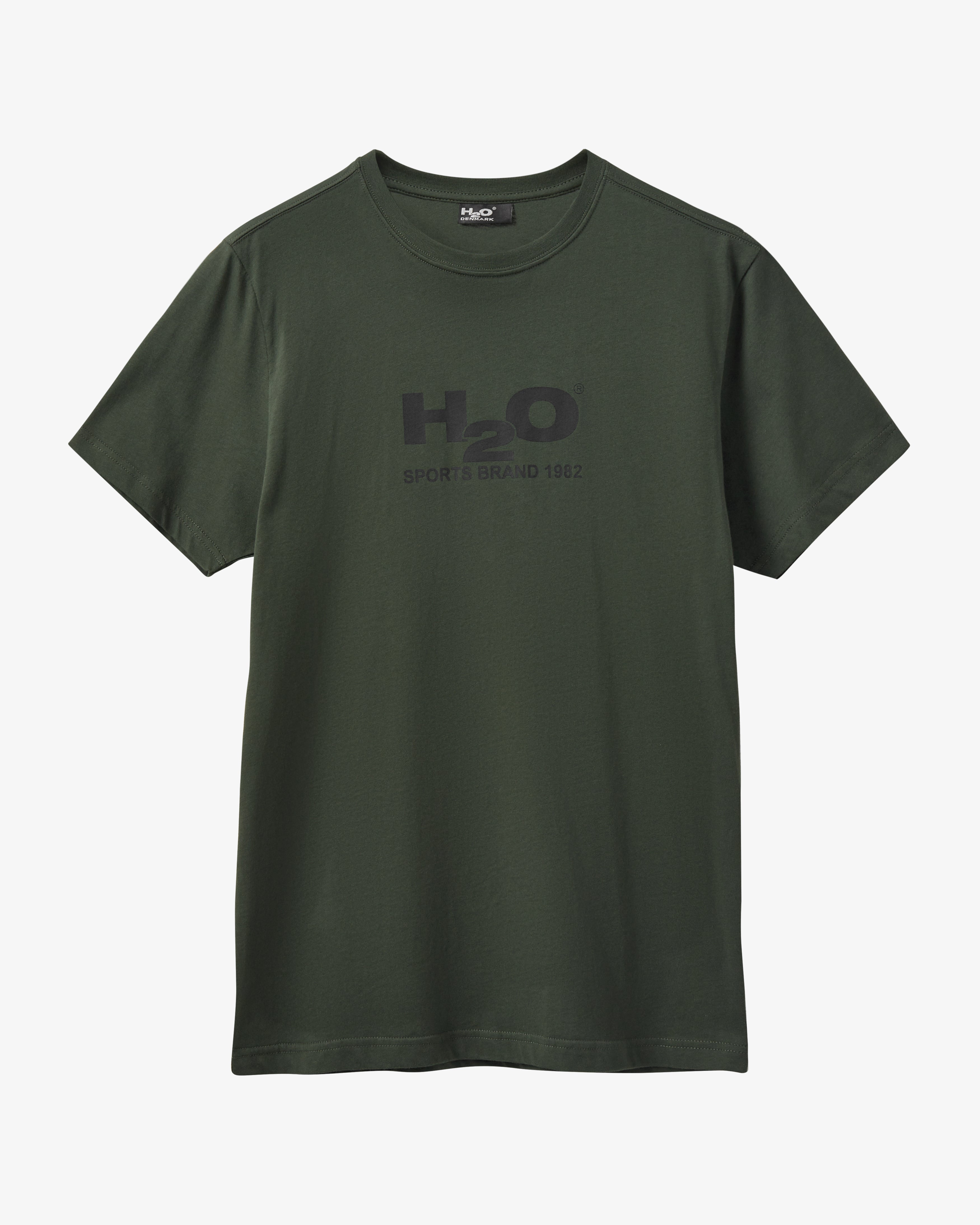 H2O Logo Tee - Army/Black