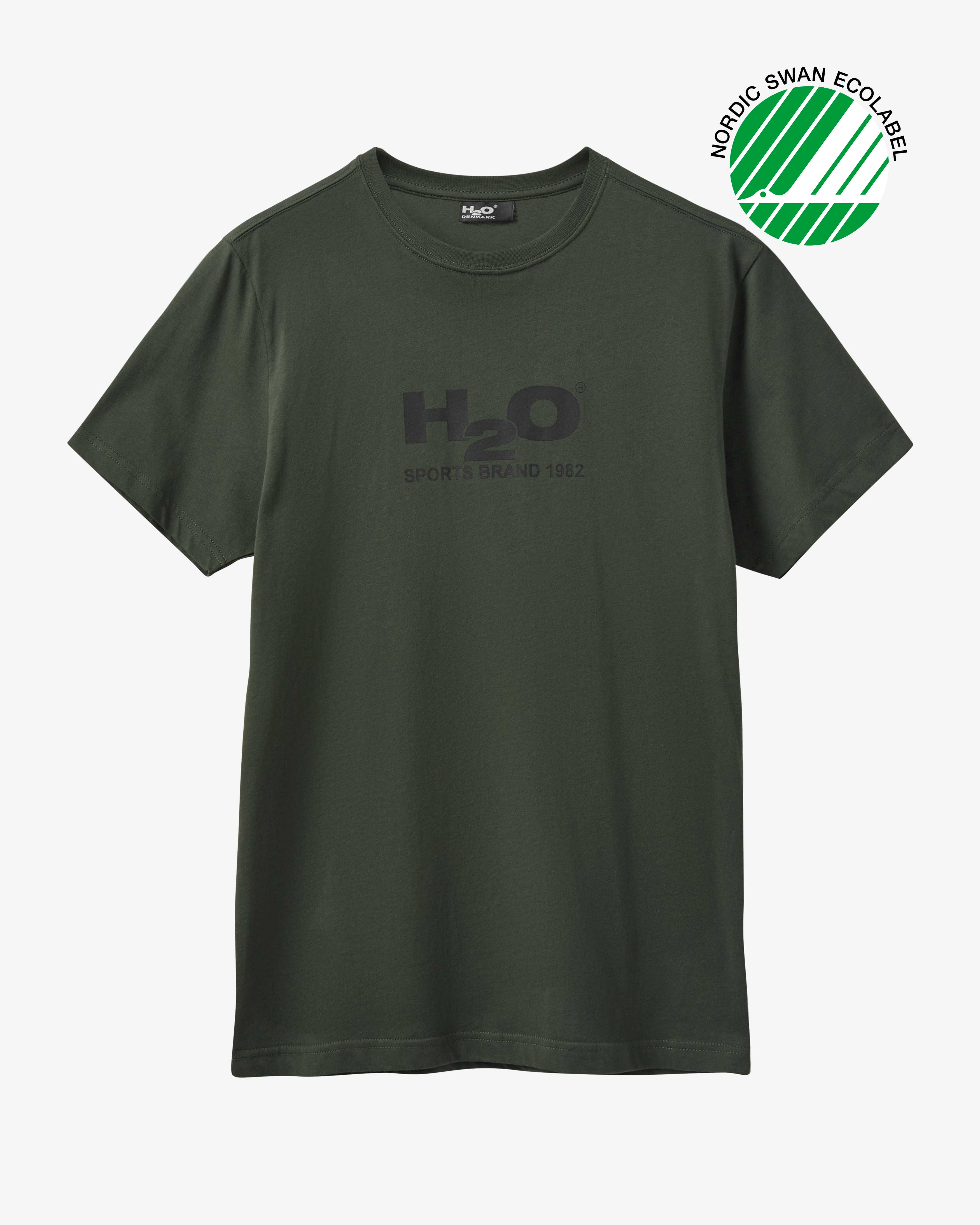 H2O Logo Tee - Army/Black