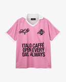 H2O Italo Polo Tee T-Shirt L/S 2004 Flamingo