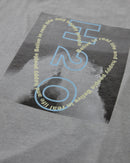 H2O Select Kap Dan Oversized Tee Print T-Shirt 7624 Lt. Grey Mel/Lime