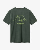 H2O Select Kap Dan Tee Print T-Shirt 7041 Army/Acid Lime