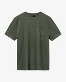 H2O R&D Kap Dan Tee Print T-Shirt 7066 Army/Lime