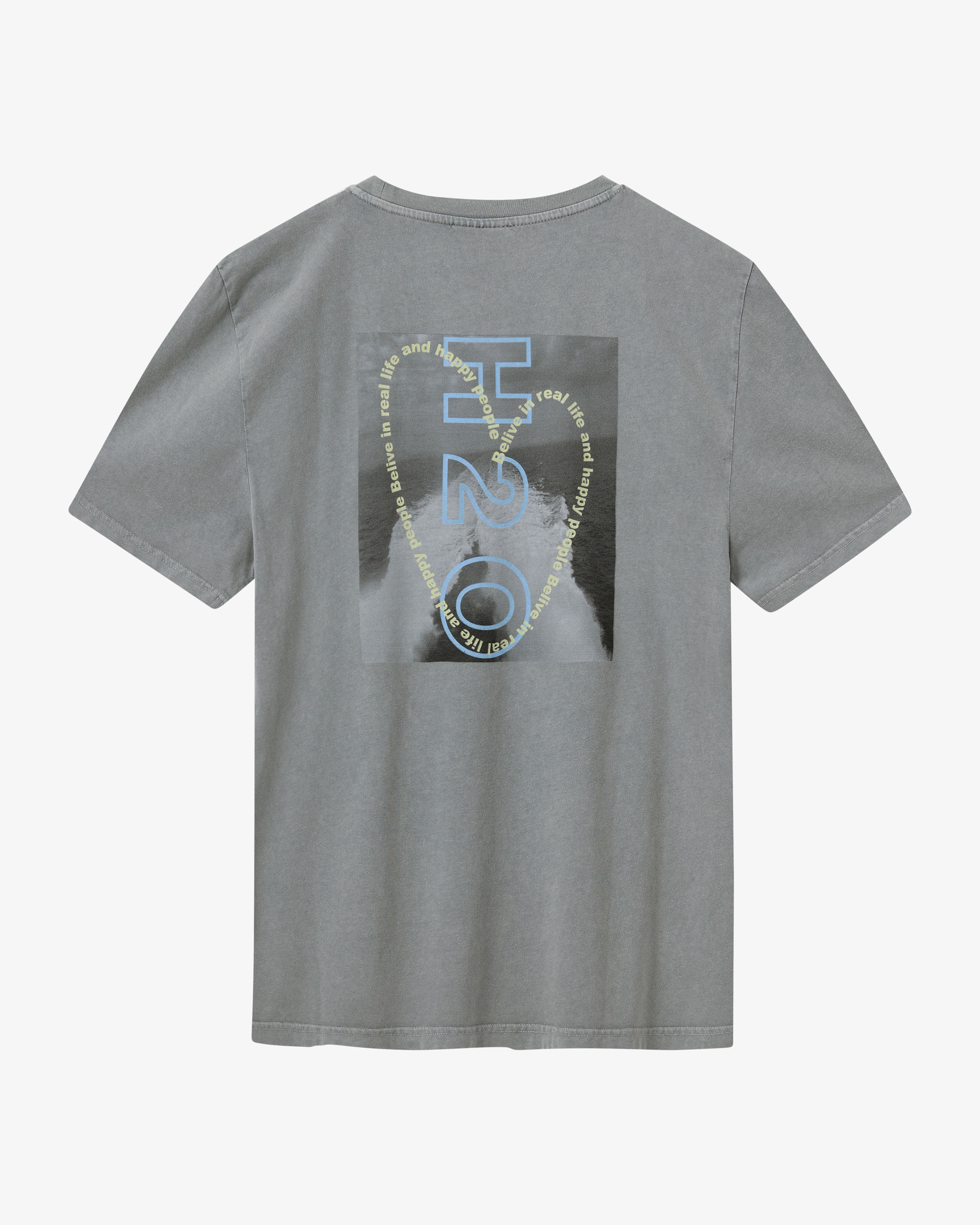 H2O R&D Kap Dan Tee Print T-Shirt 7624 Lt. Grey Mel/Lime