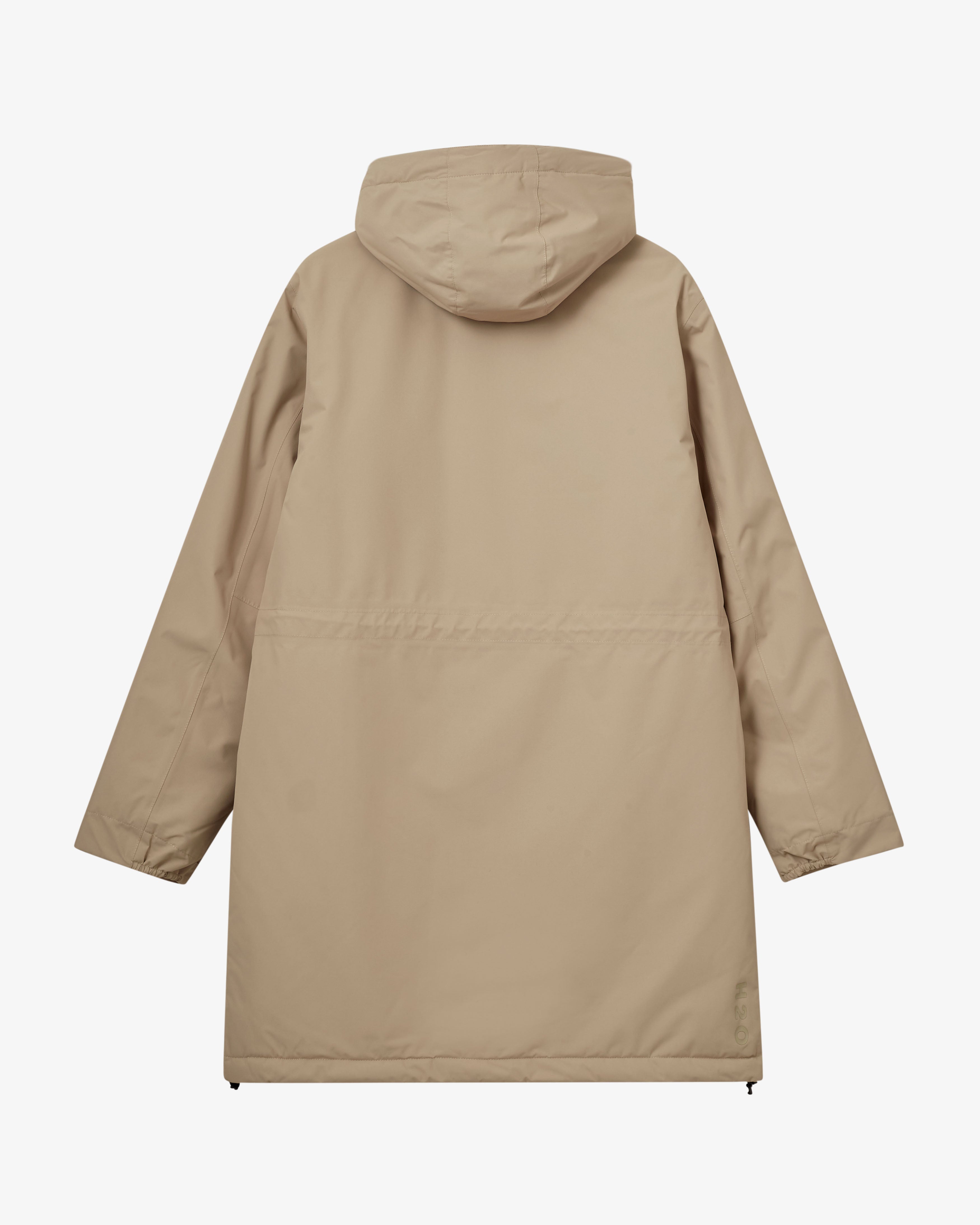H2O Læsø Padded Long Jacket Jacket 1034 Warm Grey