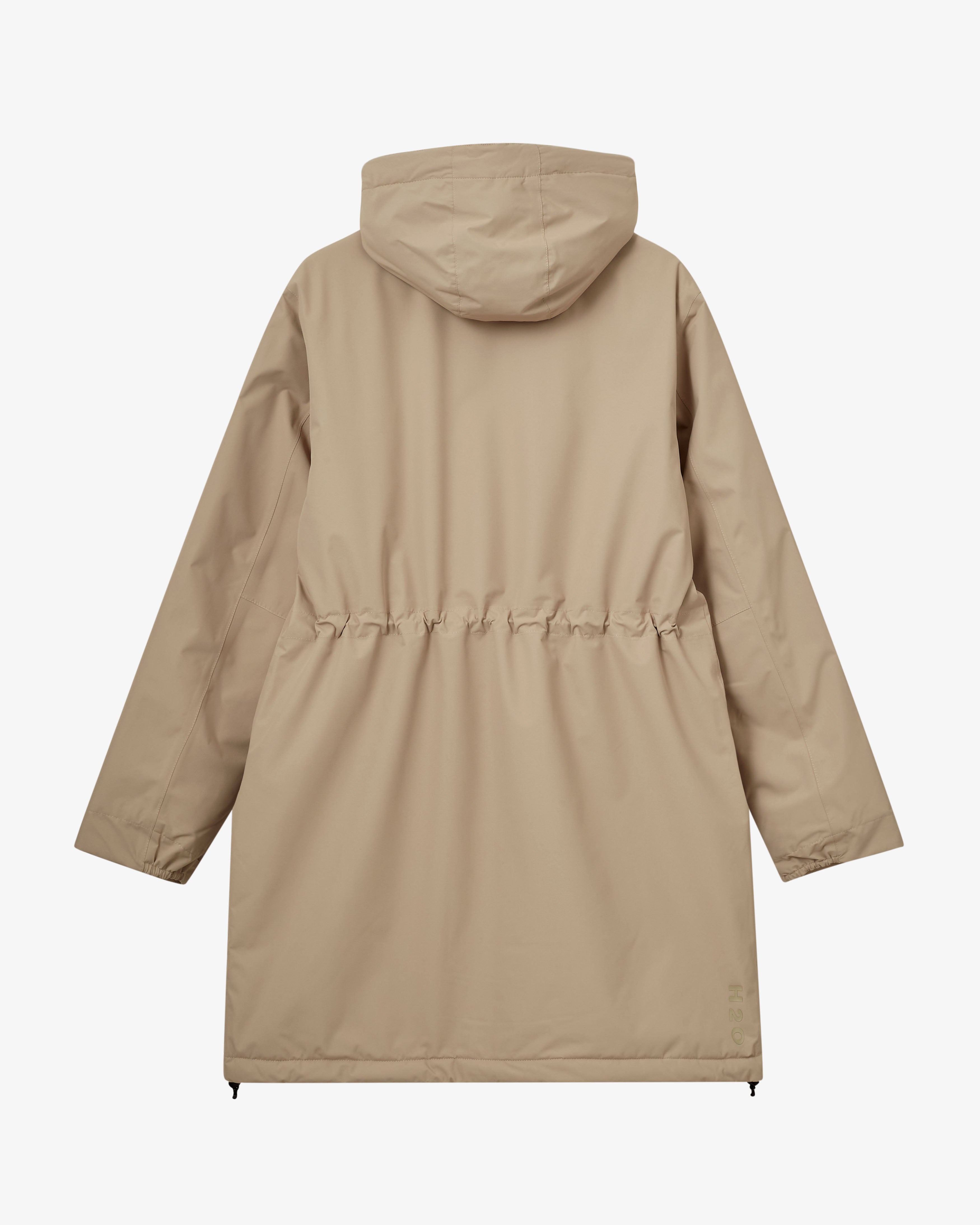 H2O Læsø Padded Long Jacket Jacket 1034 Warm Grey