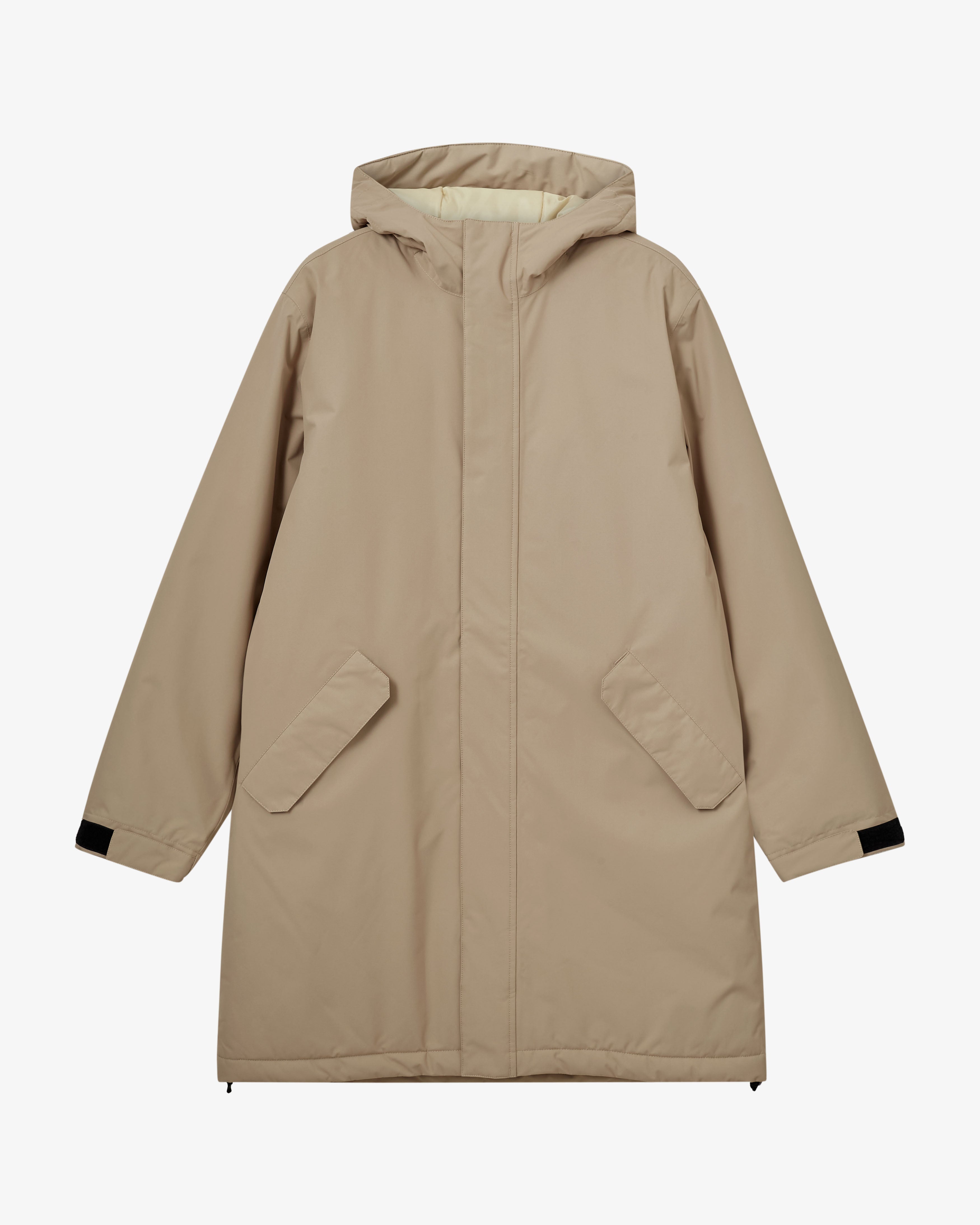 H2O Læsø Padded Long Jacket Jacket 1034 Warm Grey