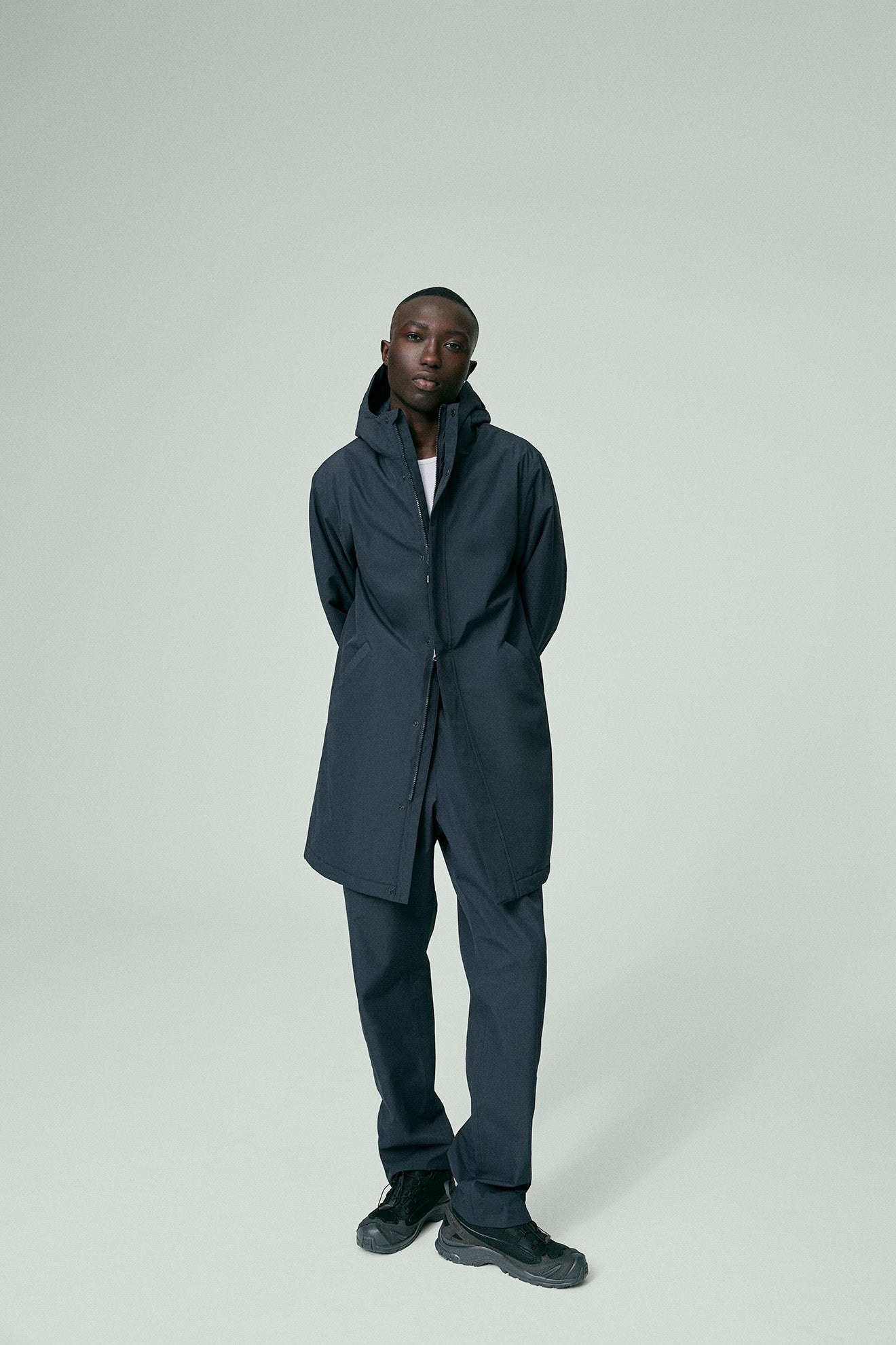 Læsø Padded Long Jacket - Navy