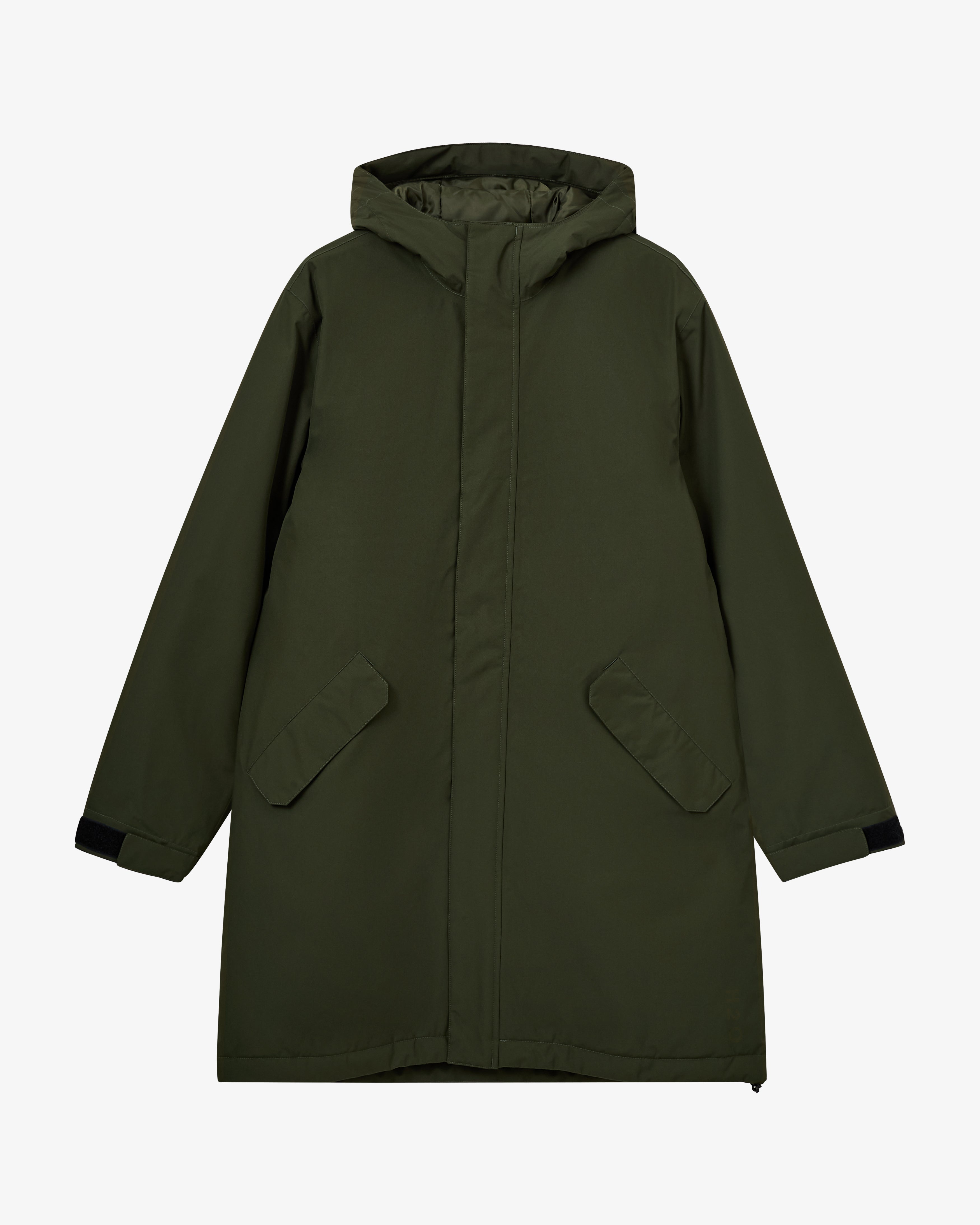 H2O Læsø Padded Long Jacket Jacket 3020 Army