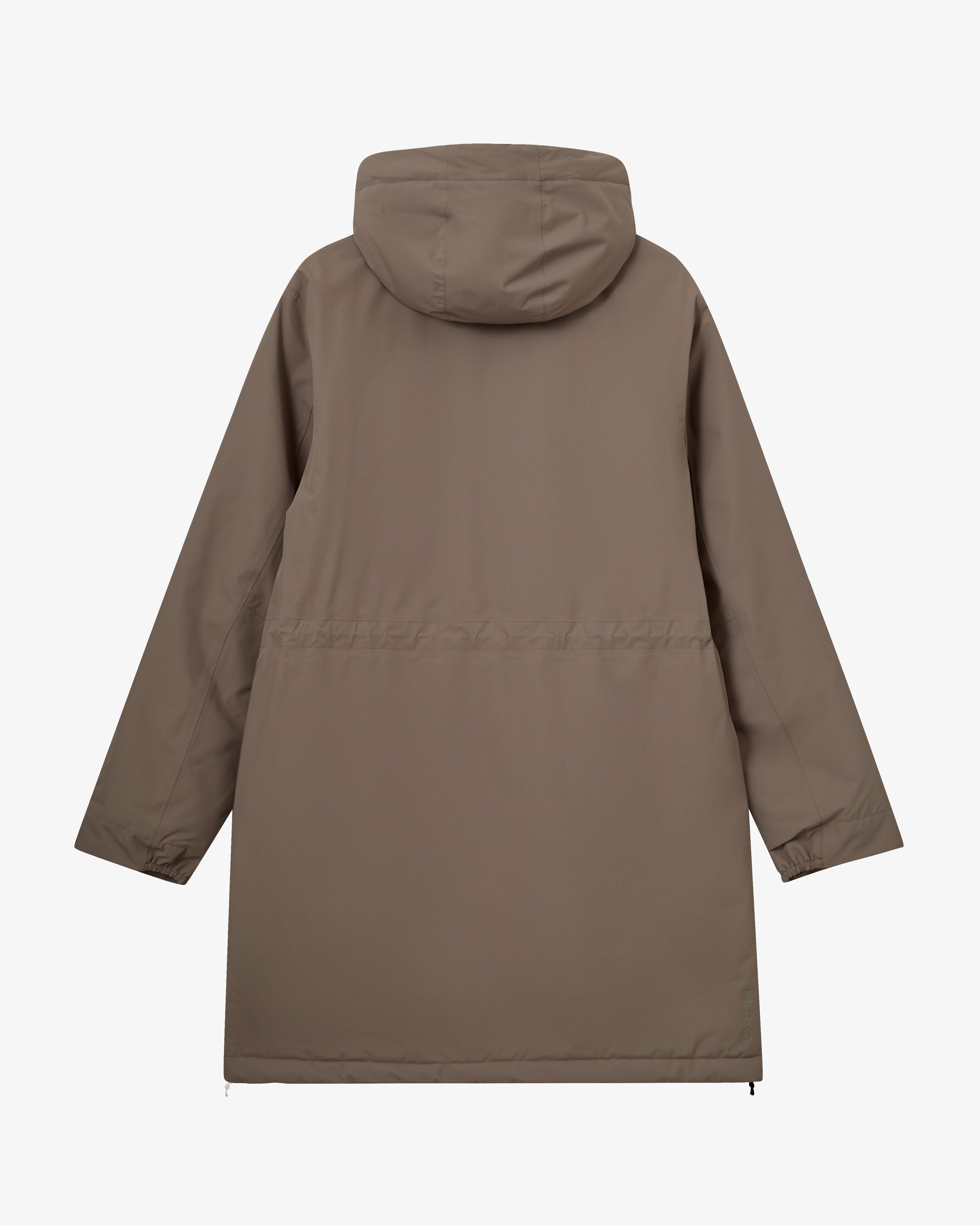 H2O Læsø Padded Long Jacket Jacket 3553 Dusty Oak
