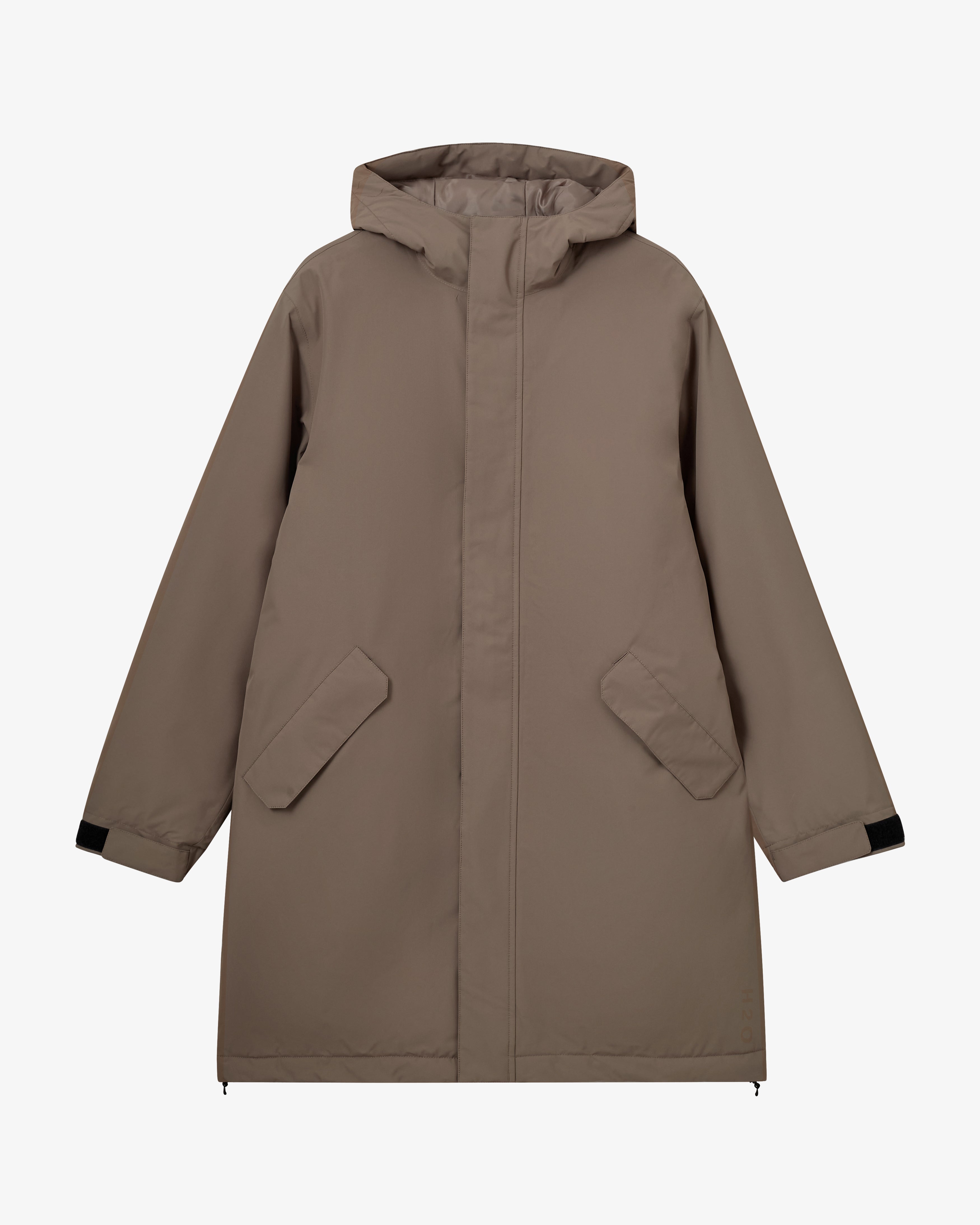 H2O Læsø Padded Long Jacket Jacket 3553 Dusty Oak