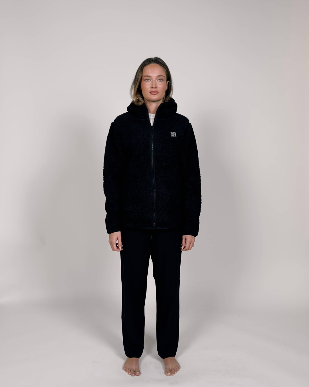 H2O Basic Langli Pile Hoodie Jacket 3500 Black