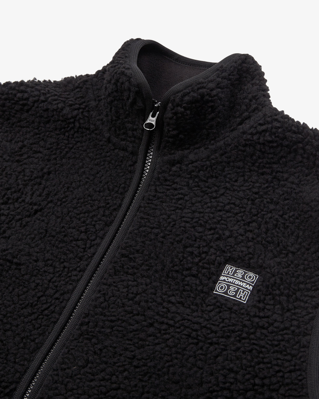 H2O Basic Langli Pile Waistcoat Jacket 3500 Black