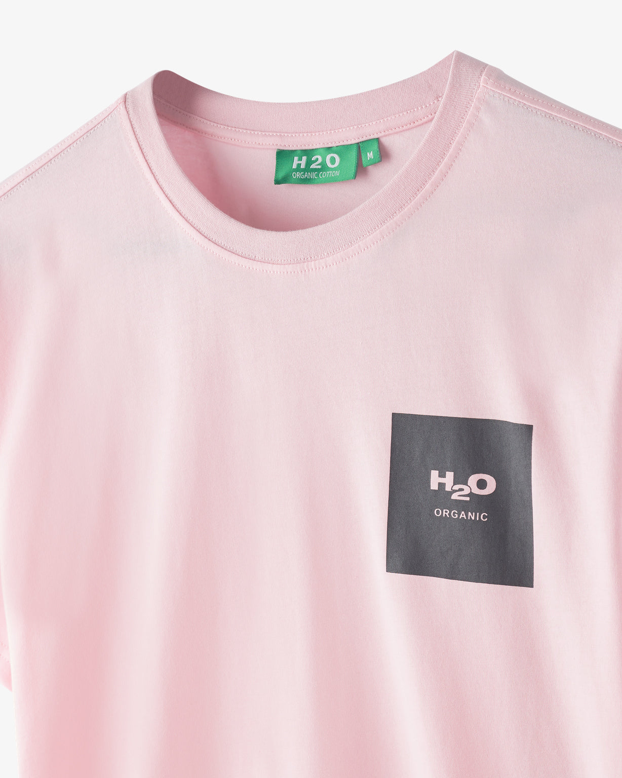 H2O Basic Lyø Organic T-shirt T-Shirt 8300 Sachet Pink/Dark Grey