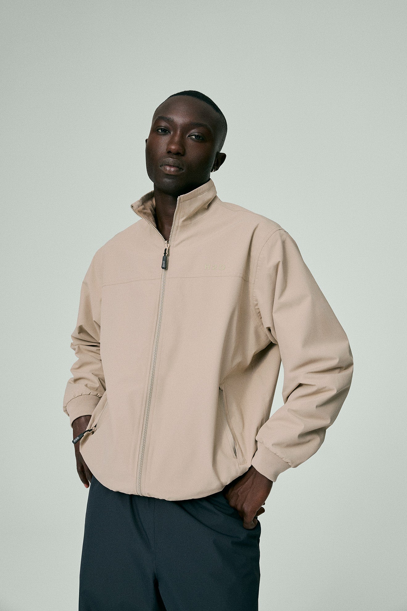 H2O Mandø Vendbar Jakke Jacket 1034 Warm Grey