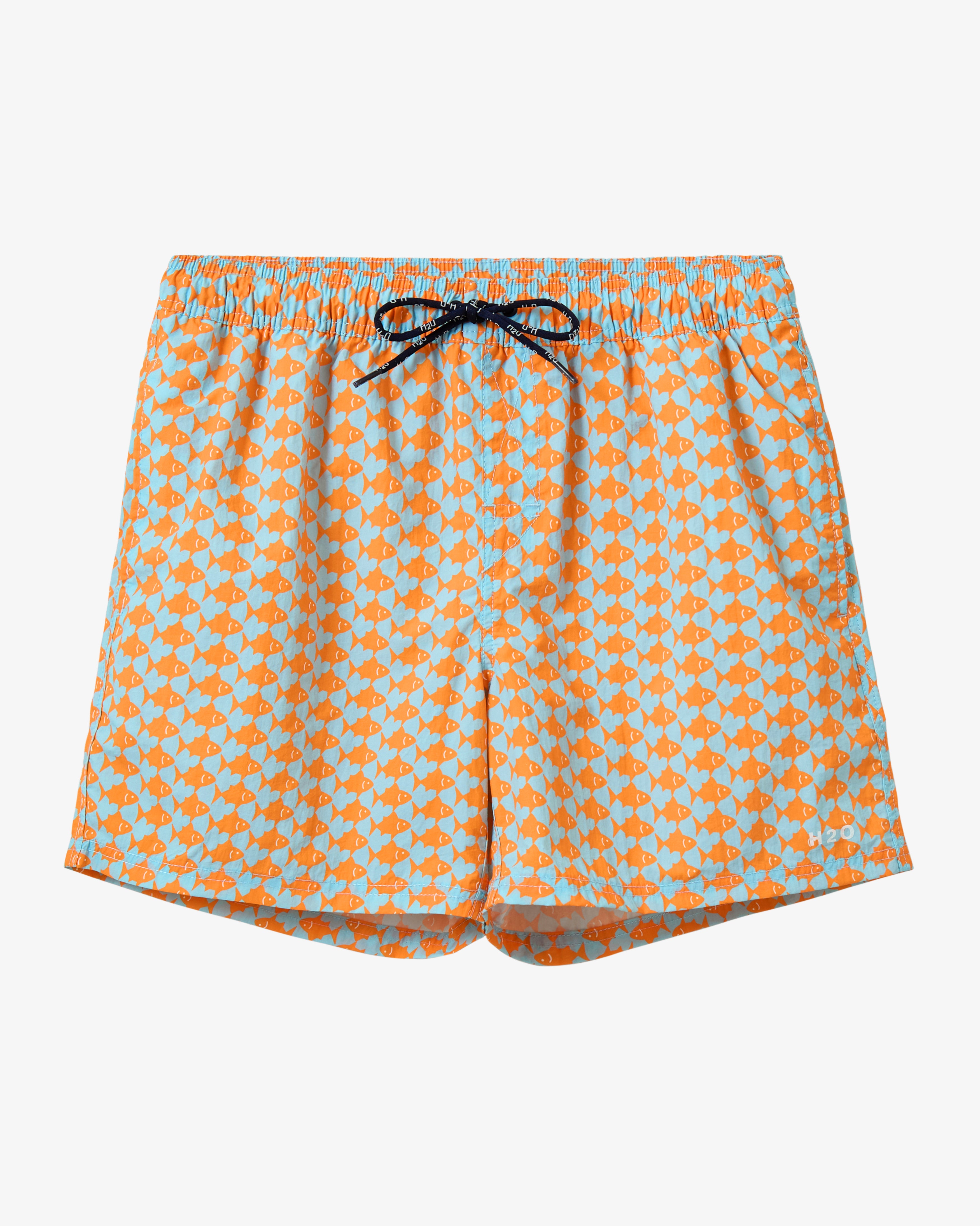 Nemo Swim Shorts - Aqua/Orange