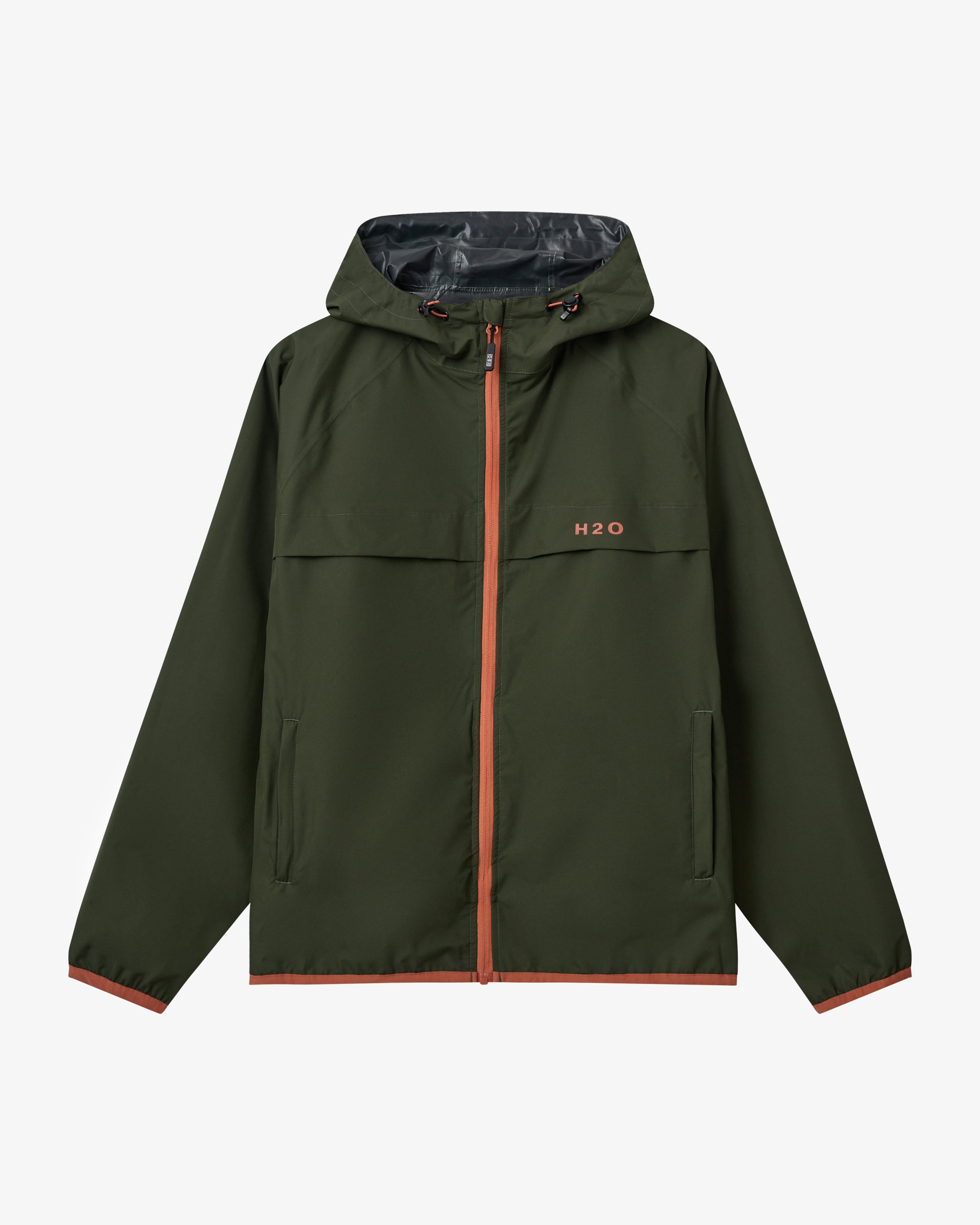 Rømø Festival Rain Jacket - Army/Autumn Leaf
