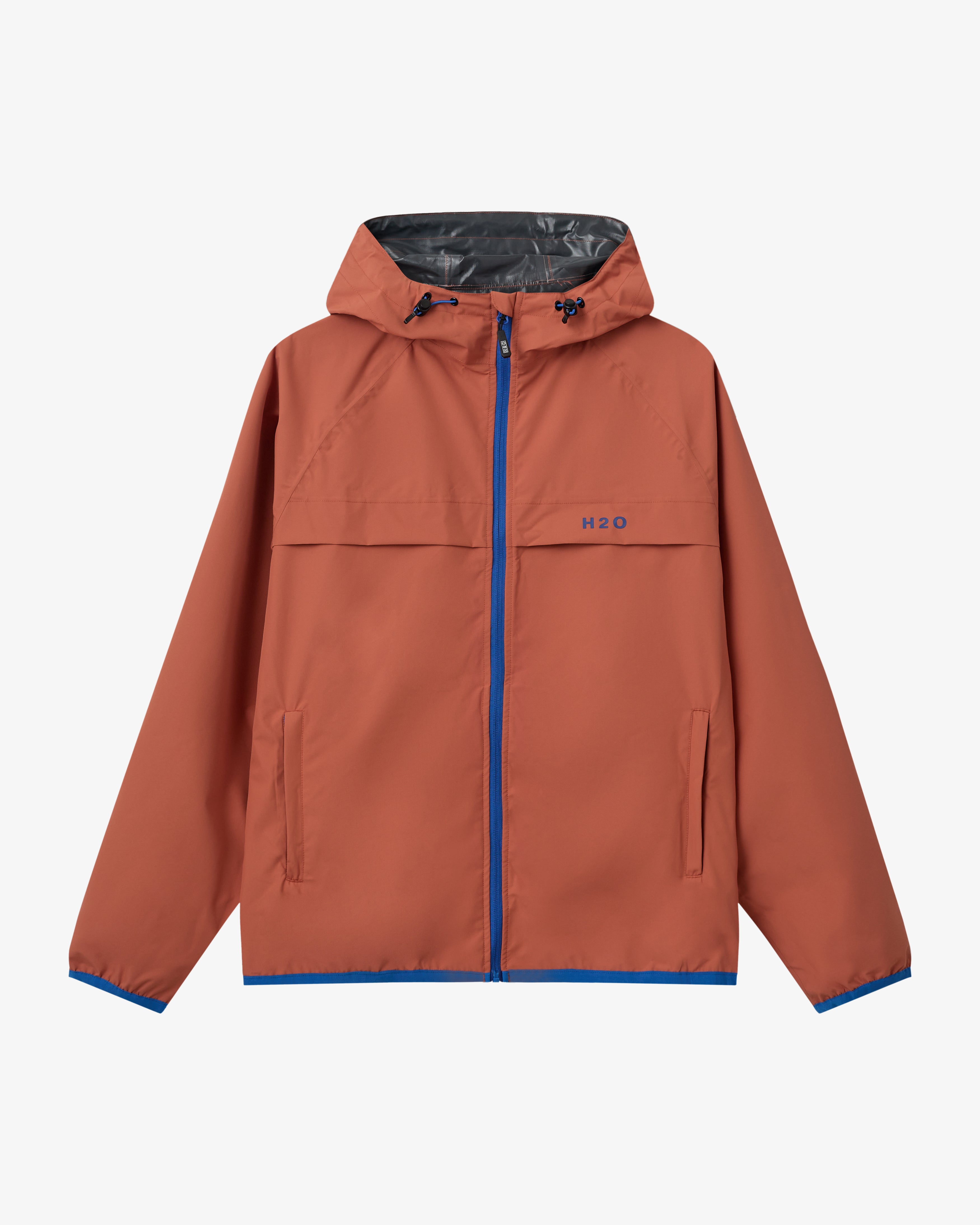 Rømø Festival Rain Jacket - Autumn Leaf/Blue