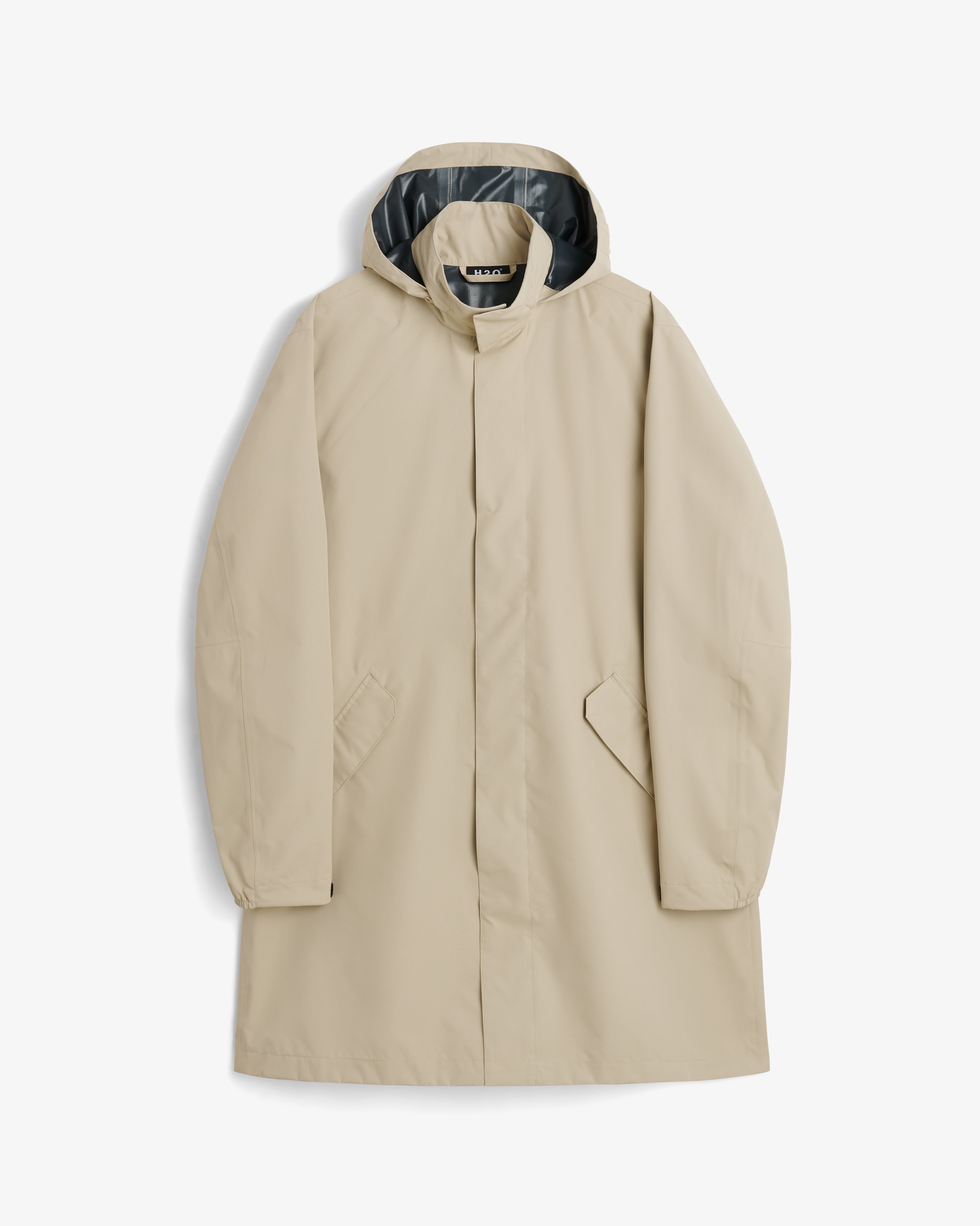 Rains long jacket beige online