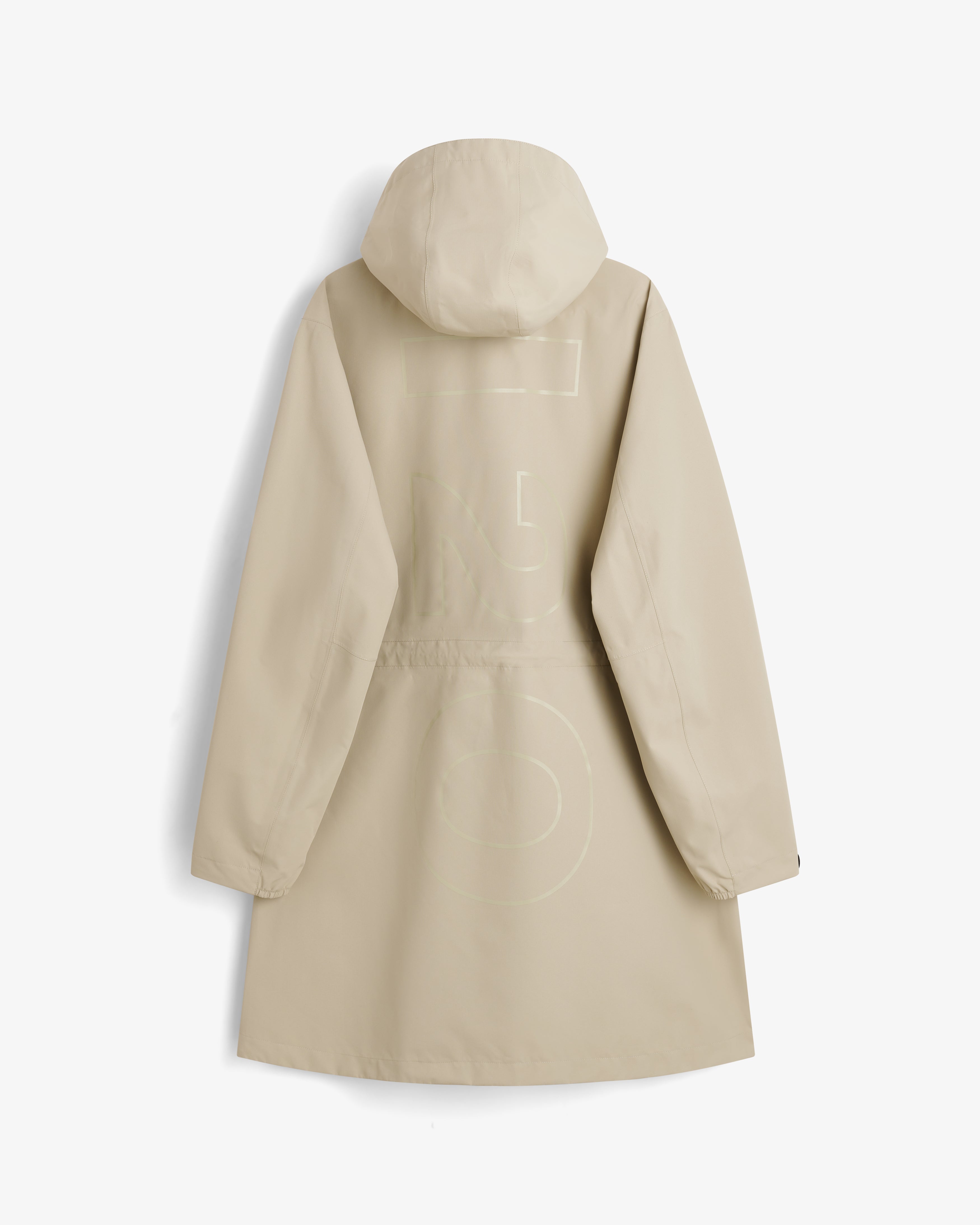 H2O Rømø LW Long Rain Jacket Rain Wear 1034 Warm Grey