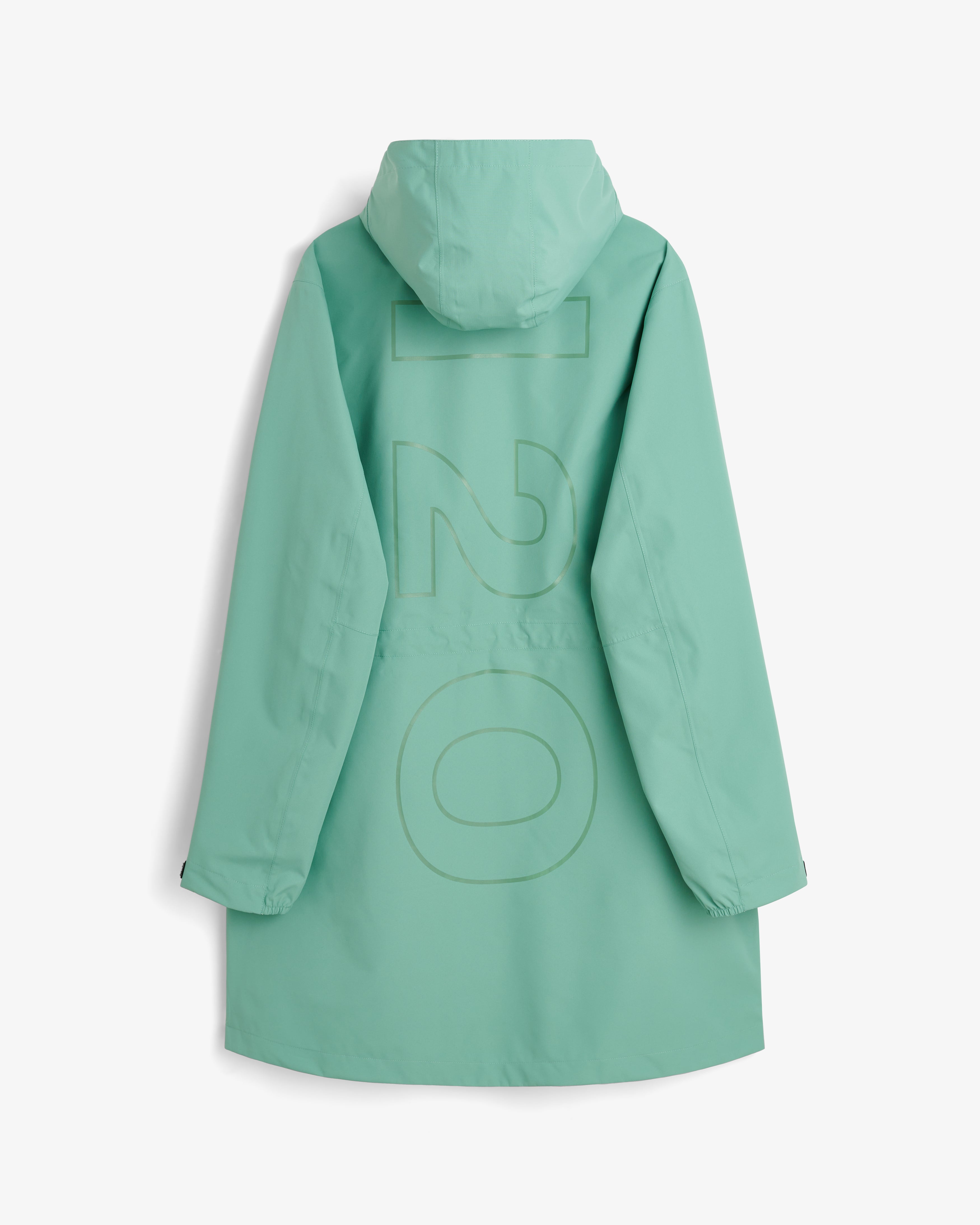 H2O Basic Rømø LW Long Rain Jacket Rain Wear 3008 Sea Grass