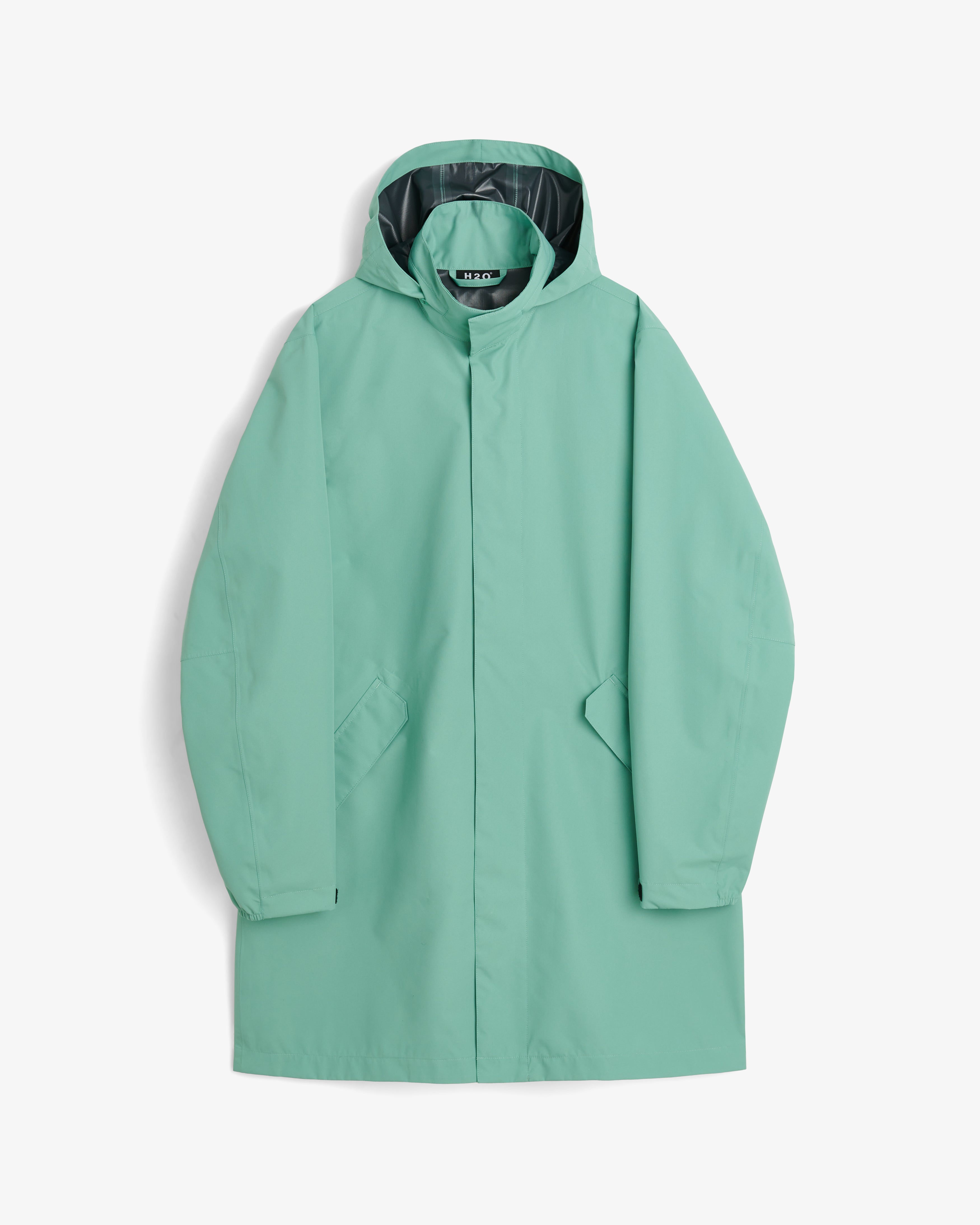 H2O Rømø LW Long Rain Jacket Rain Wear 3008 Sea Grass
