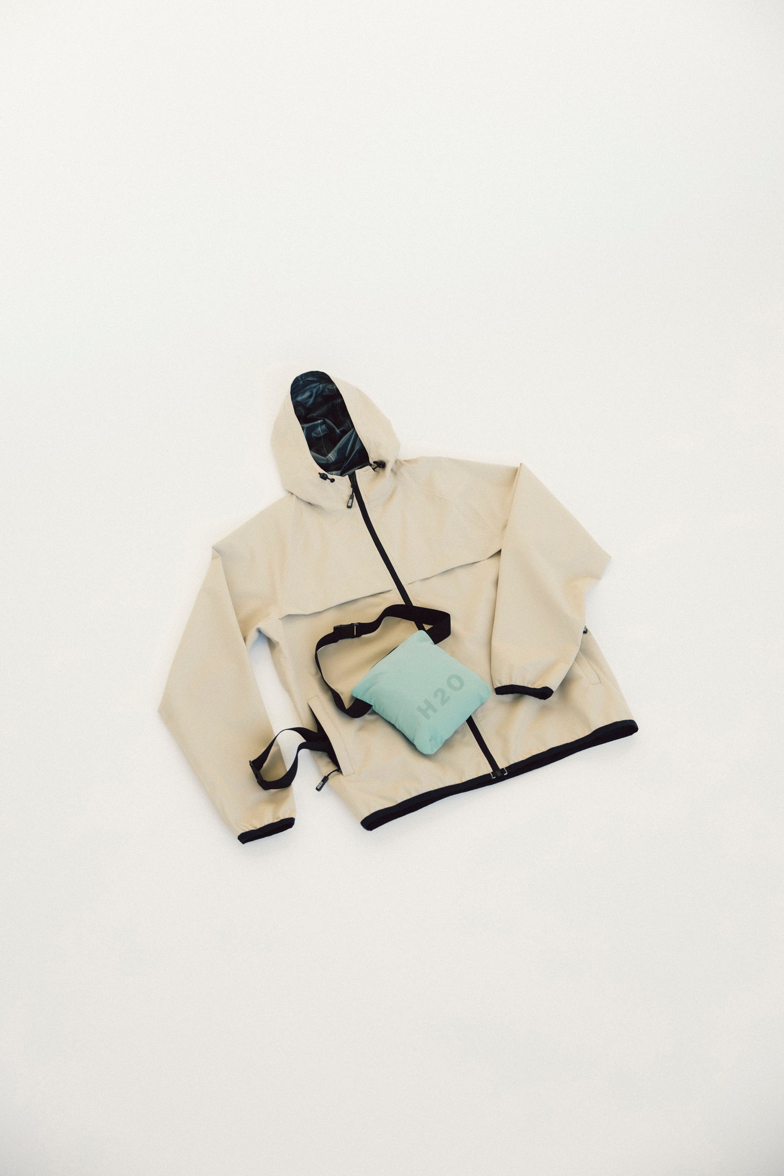 H2O Rømø LW Packable Rain Jacket Rain Wear 1034 Warm Grey