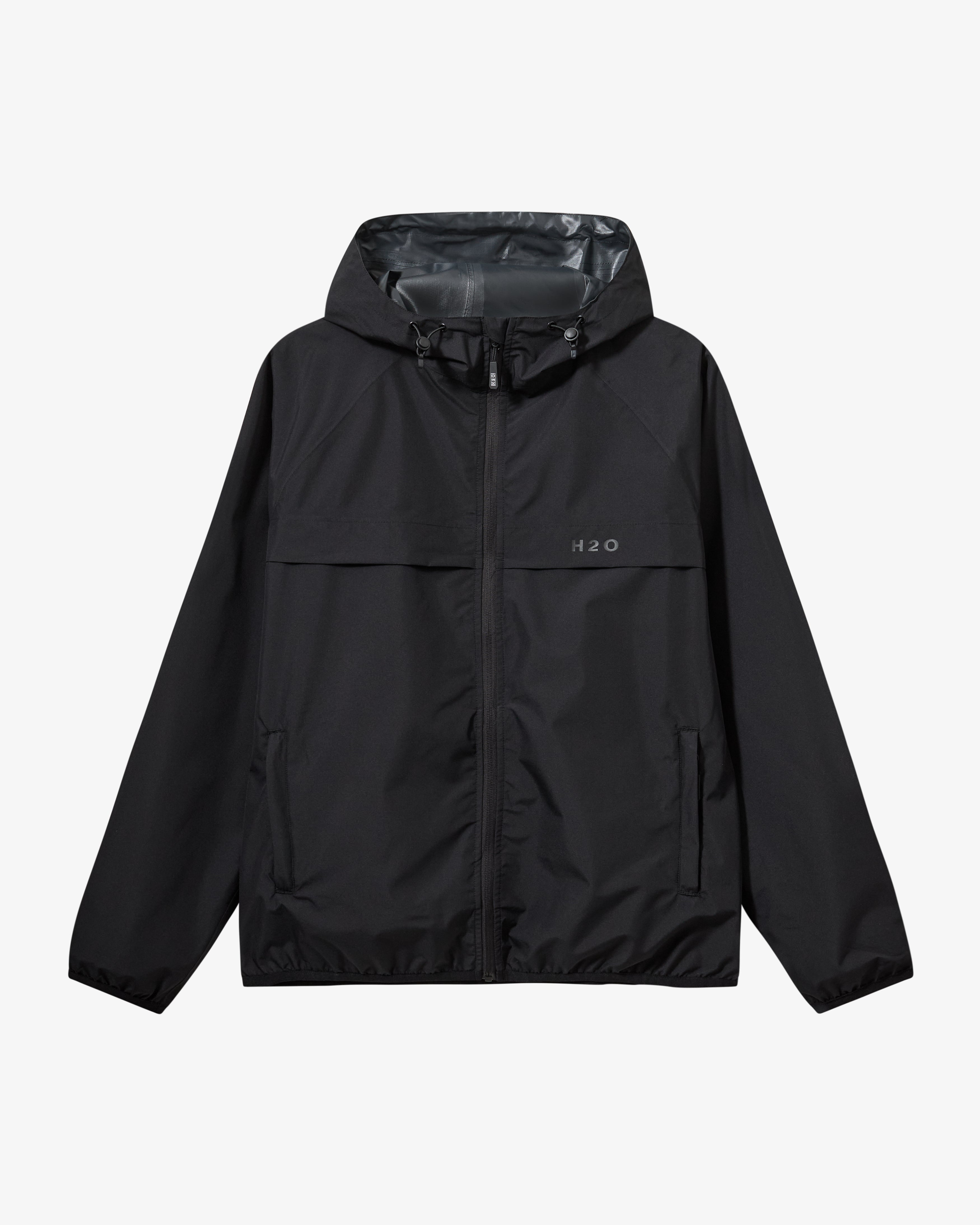 H2O Rømø LW Packable Rain Jacket Rain Wear 3500 Black