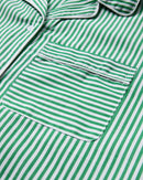 H2O R&D Rønne Essential Pajamas Shirt Pants 7040 Green/White