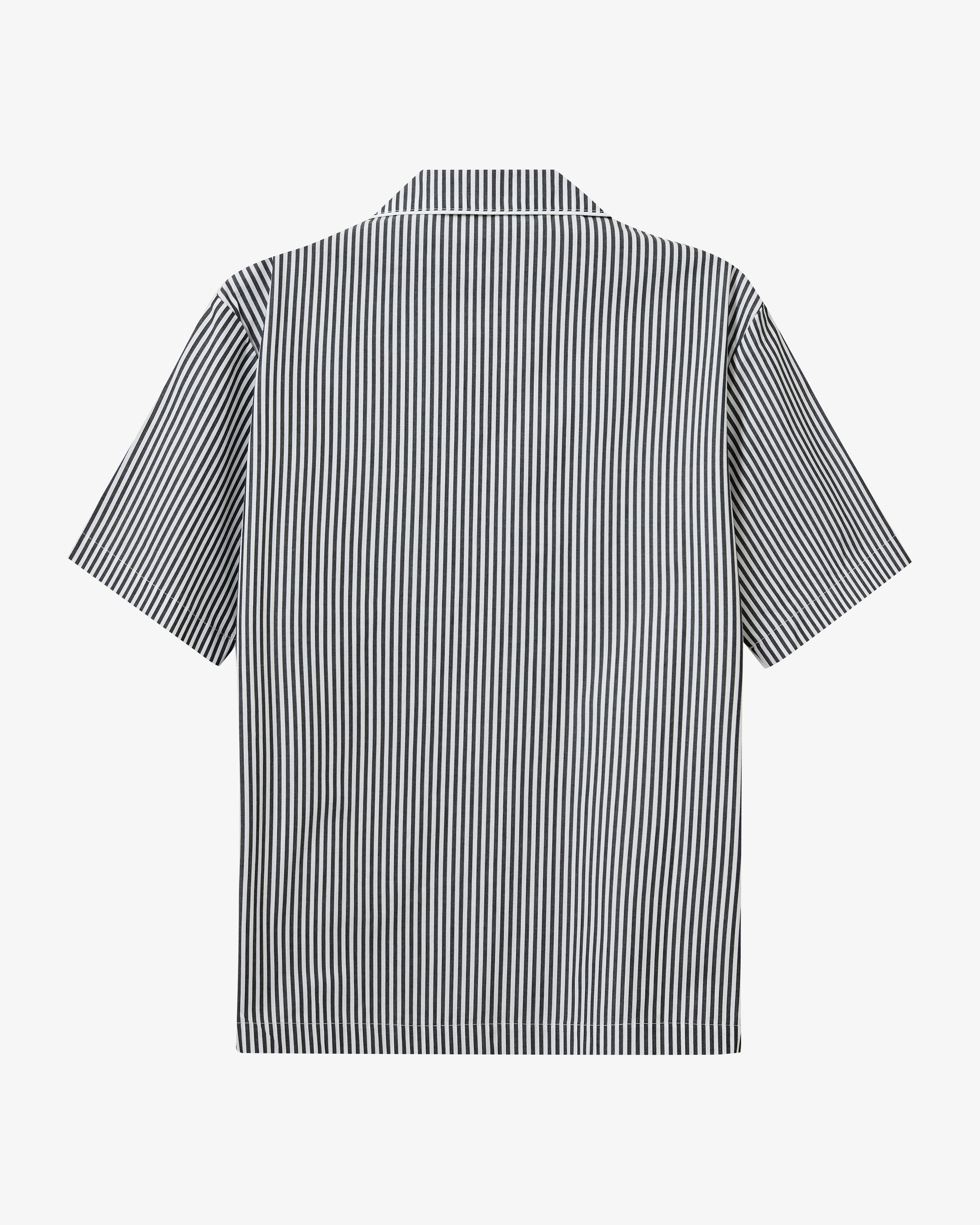 Rønne Essential Pajamas Shirt - Black/White Stripe