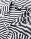 H2O R&D Rønne Essential Pajamas Shirt Pants 7081 Black/White Stripe