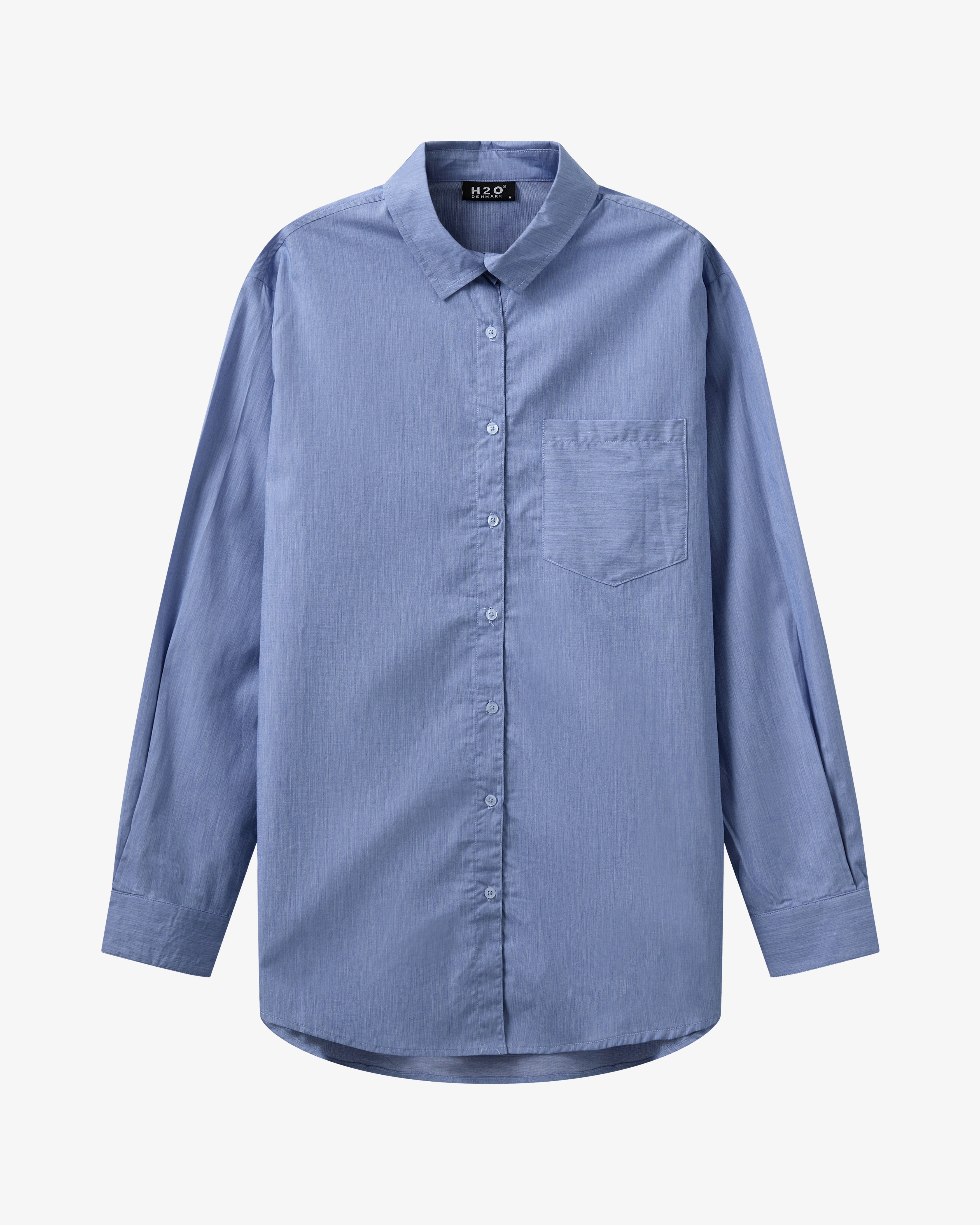 Rønne Essential Pajamas Shirt L/S - Blue